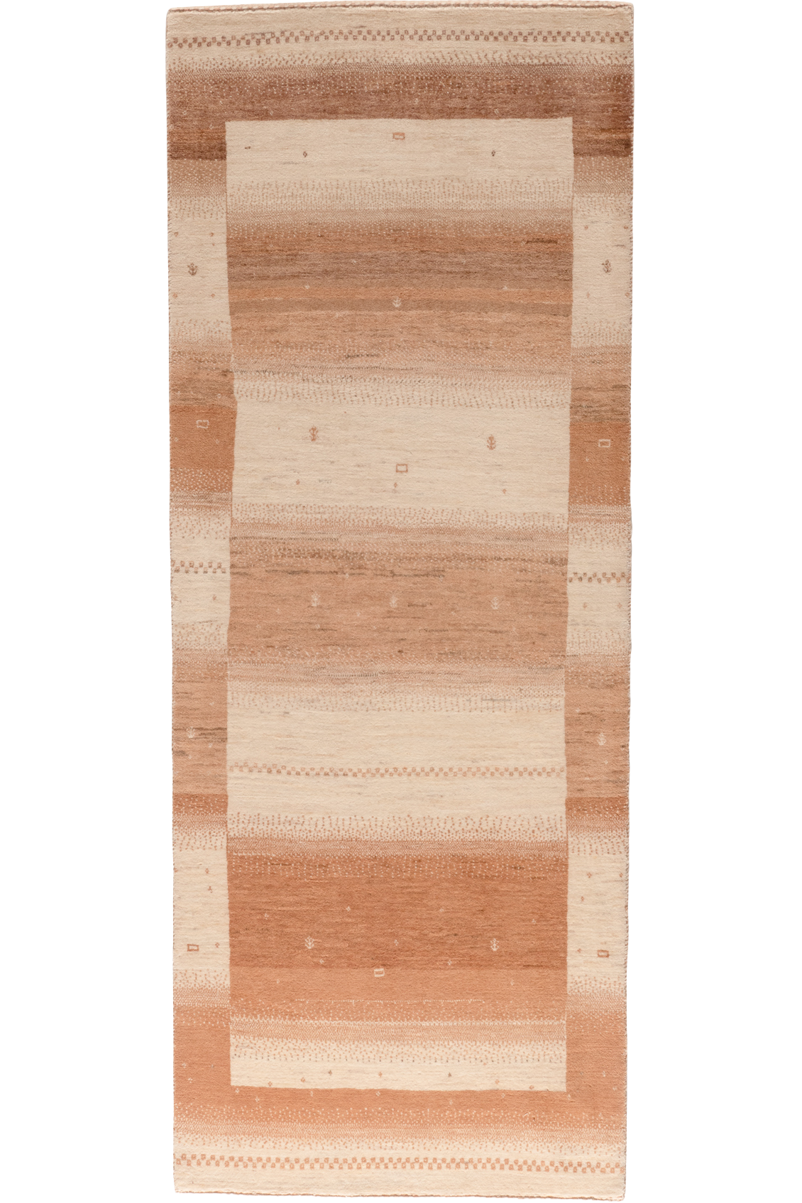 Gabbeh Teppich-Unikat - Läufer Naturklang