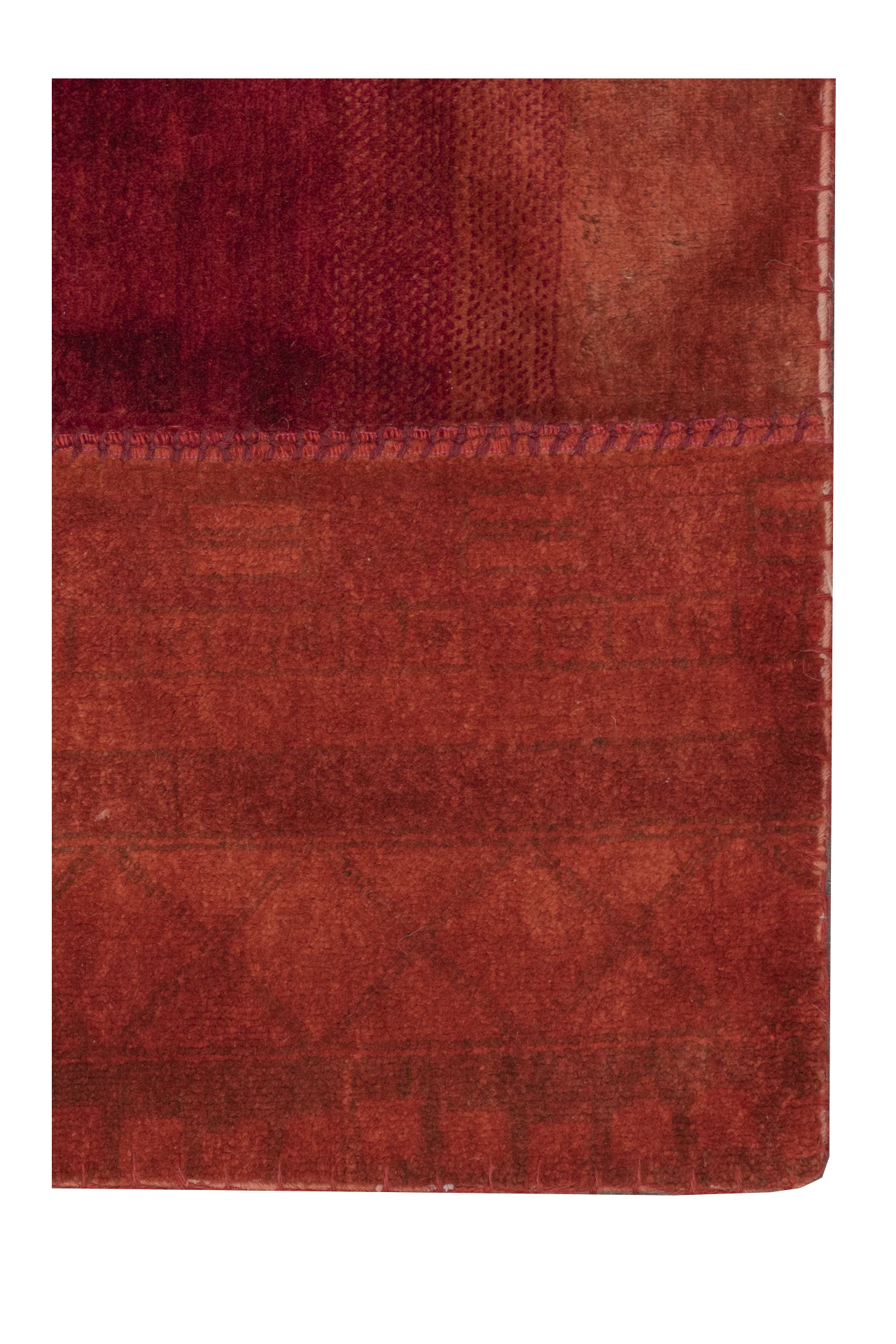 Jordan Collection Designteppich - Patchwork Rubyred