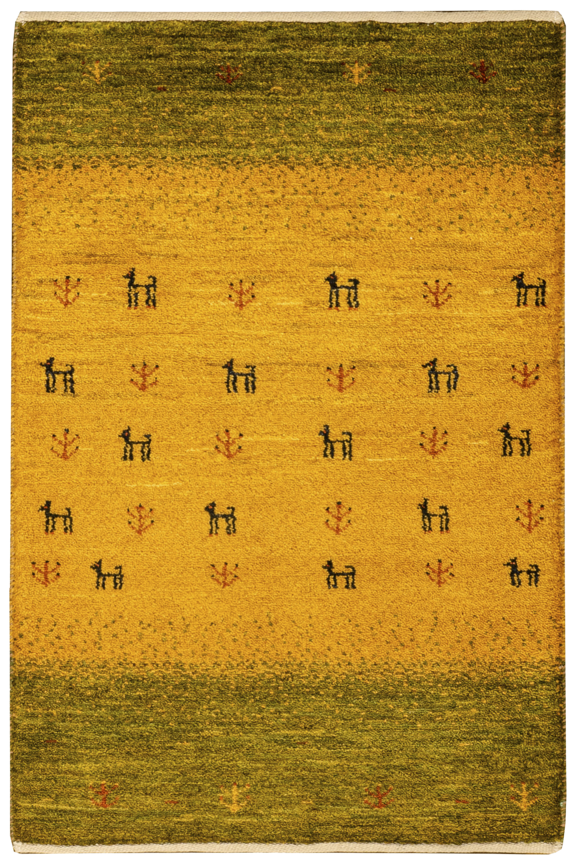 Gabbeh Teppich-Unikat - Herbstwanderung