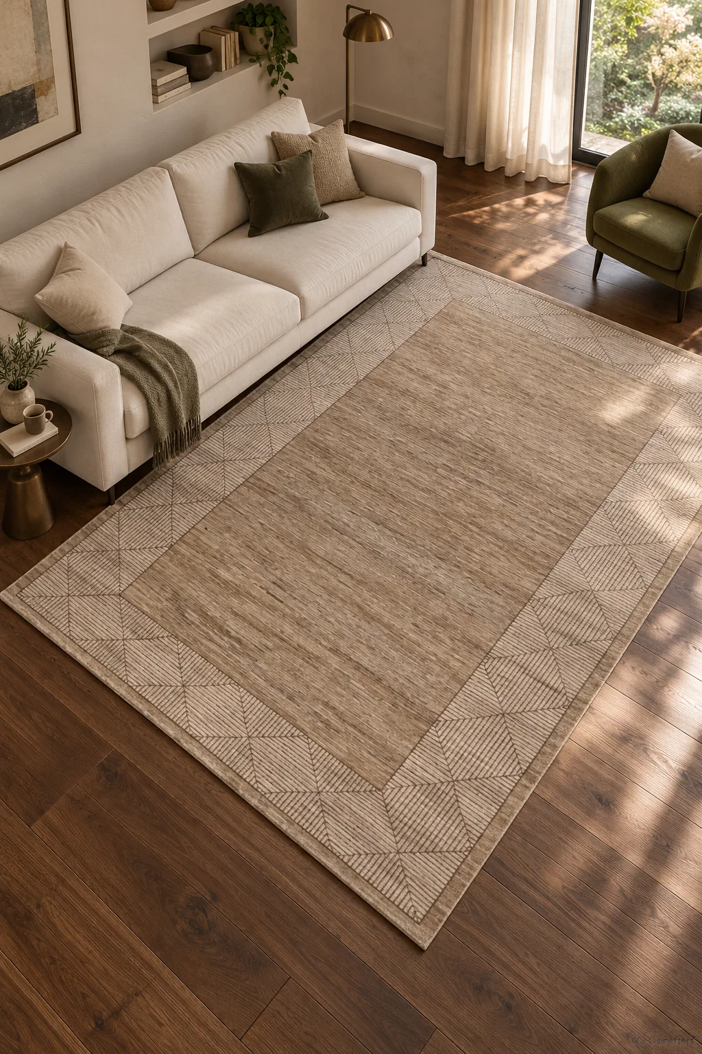 Gabbeh-Art Teppich - Sandgeflecht
