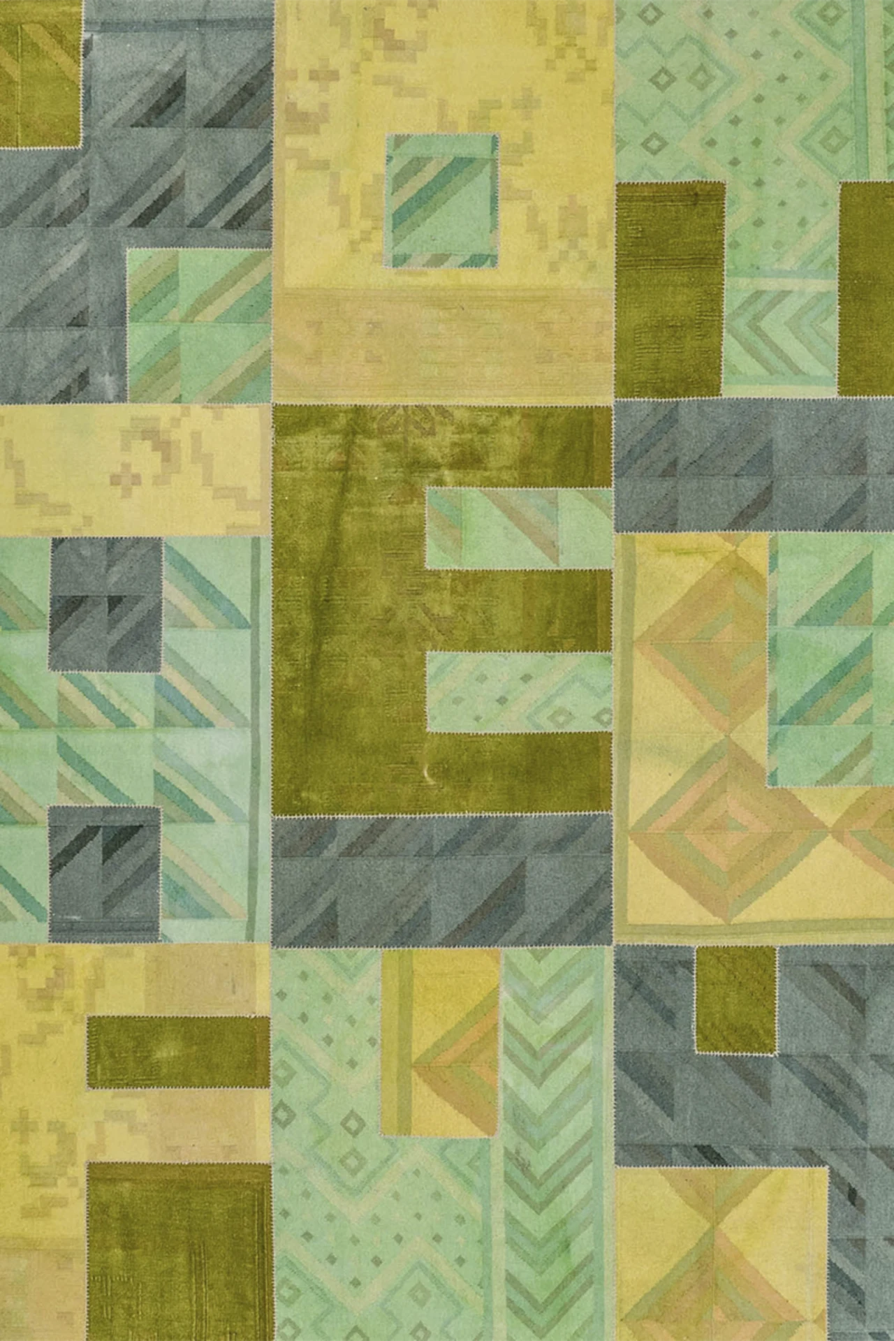 Kelim Teppich - Patchwork Alphabet