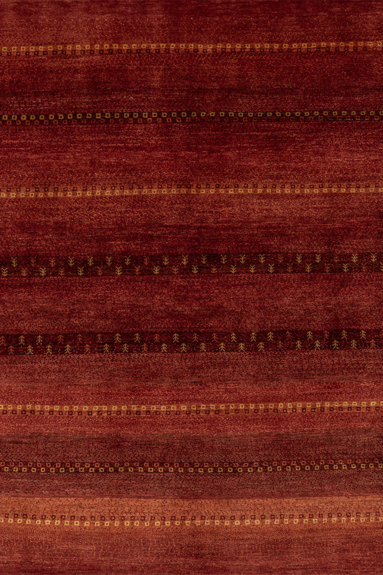 Gabbeh Teppich-Unikat - Wüste im Sonnenlicht