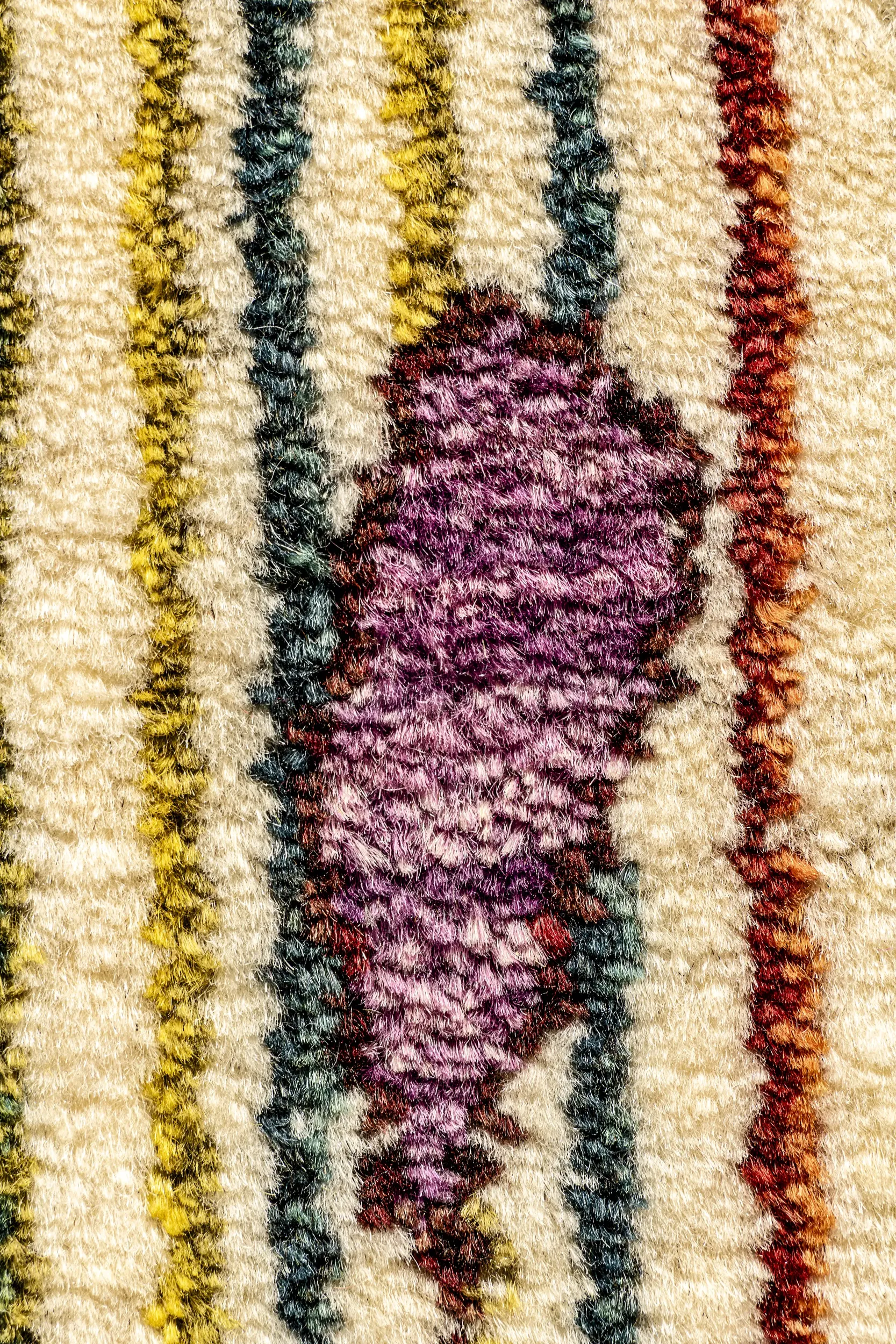 Gabbeh Teppichläufer - Blumenstreifen