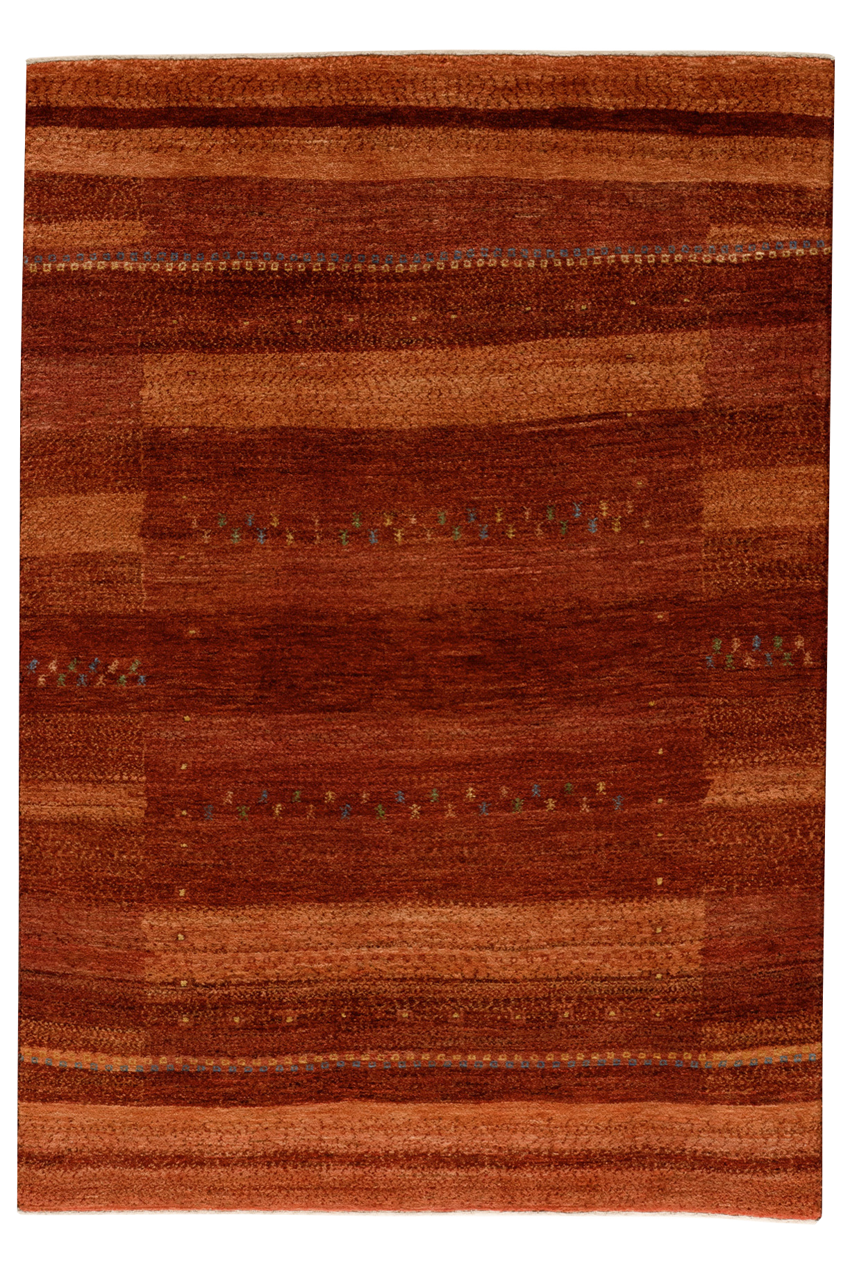 Gabbeh Teppich-Unikat - Blühendes Rot