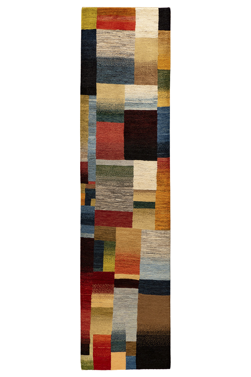 Gabbeh Teppich - Läufer bunte Blumenfelder