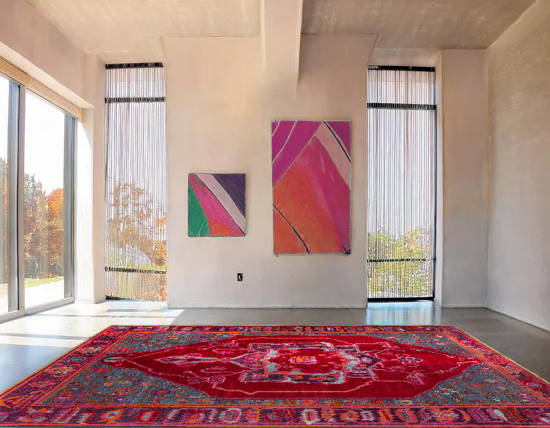 Jan Kath Teppich - Azer Pulse 147 red