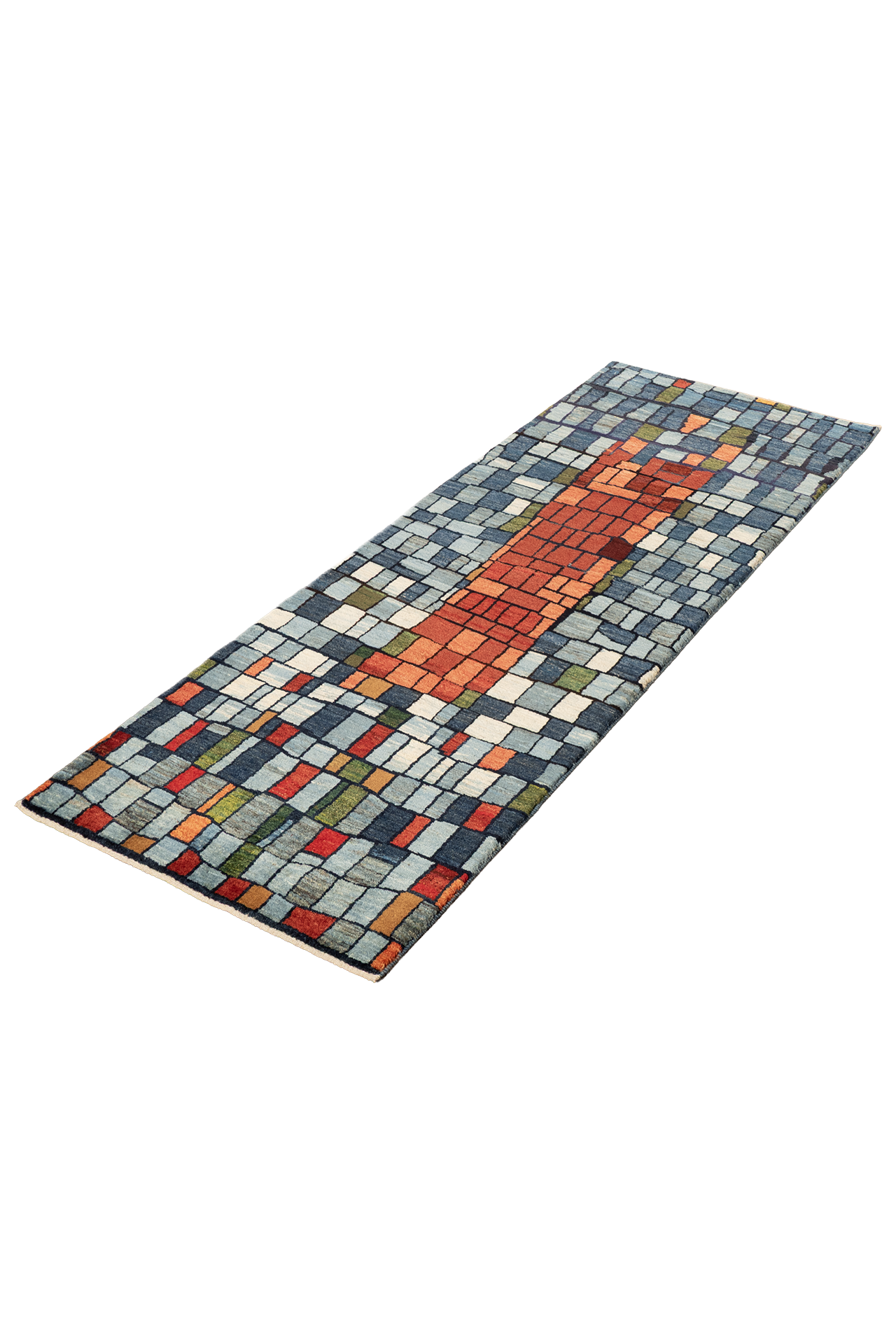 Gabbeh Teppichläufer - Mosaikpfad