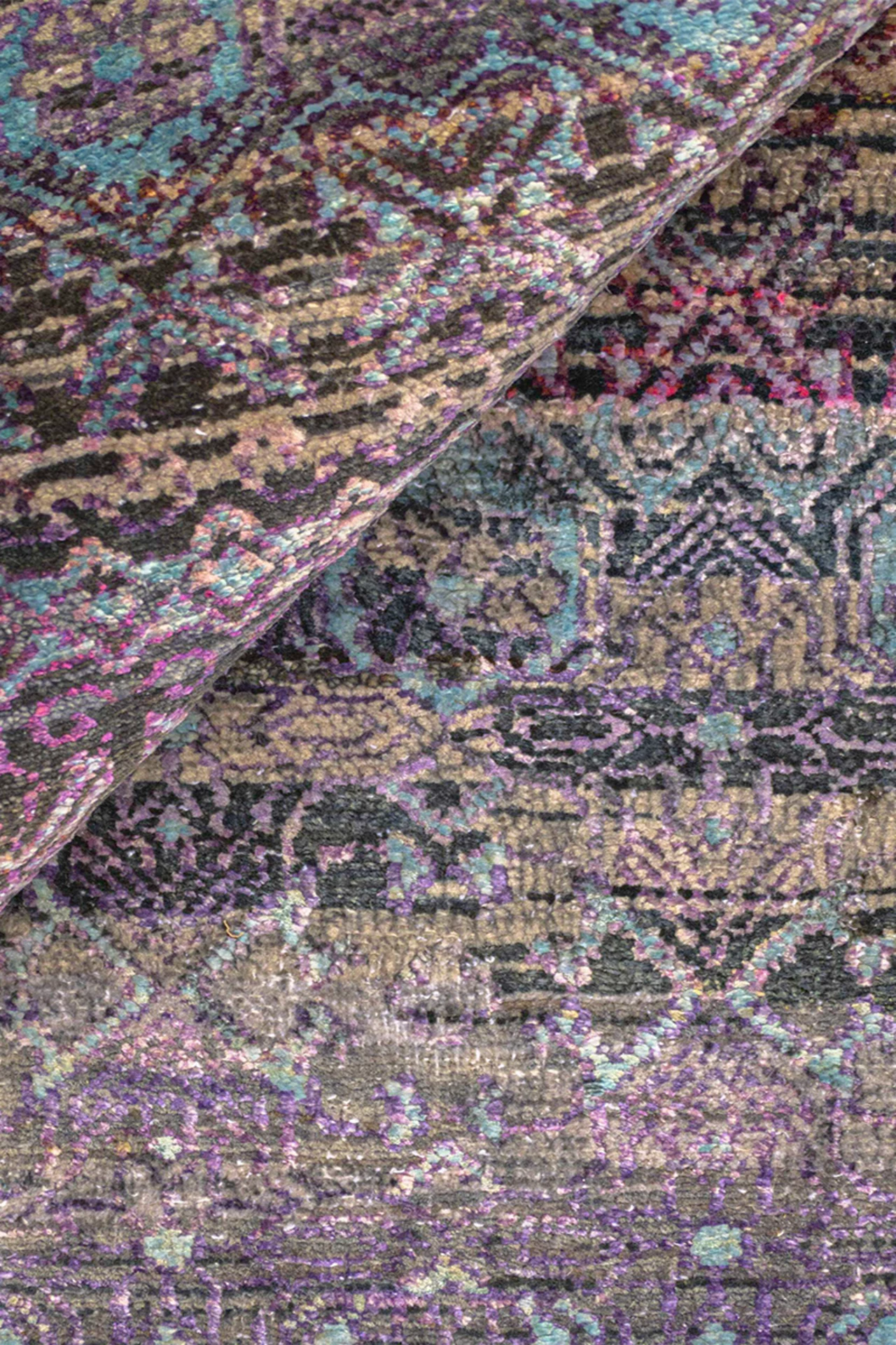 Teppich aus Naturseide und Schurwolle - Seidenmelodie