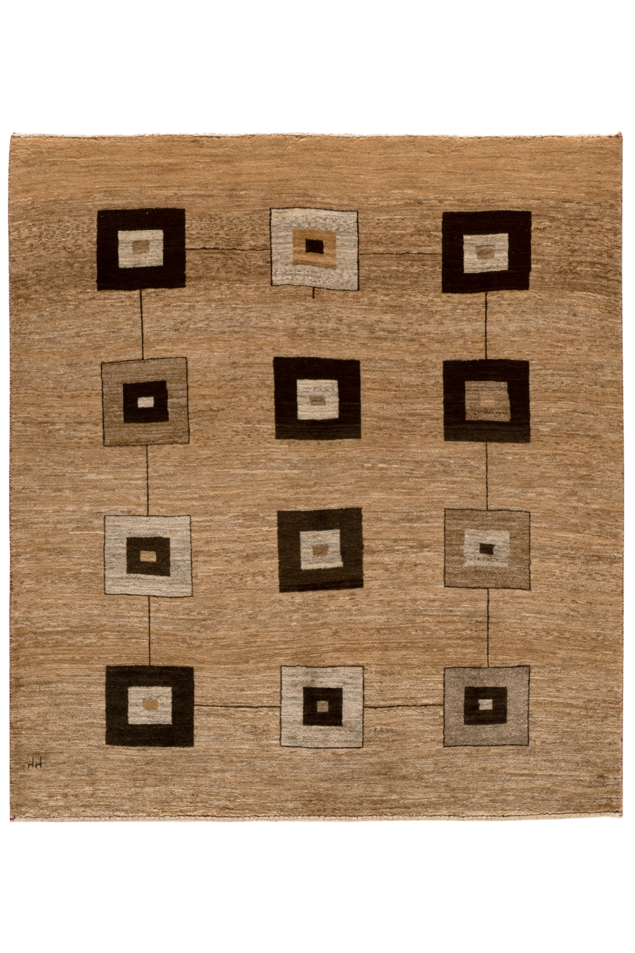 Gabbeh Teppich-Unikat - Würfelspiel
