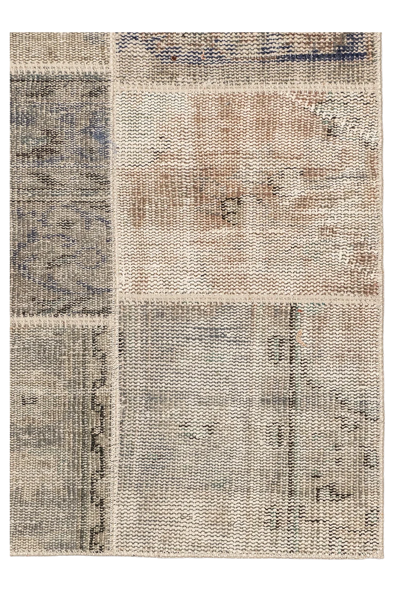 Jordan Collection Vintage Teppich - Patchwork Beige