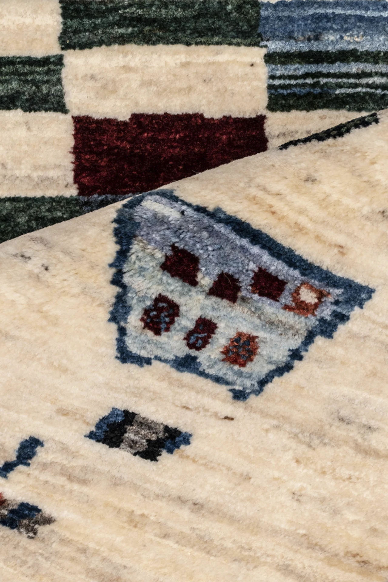 Gabbeh Teppich-Unikat - Zeltplatz
