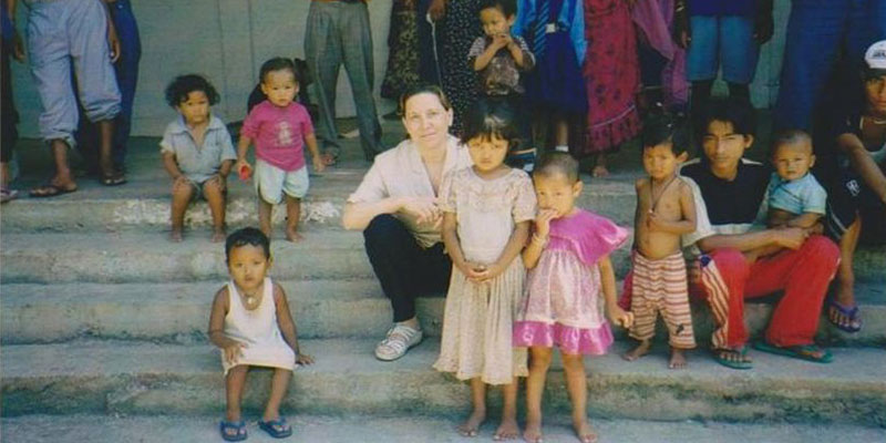 2001 Gerlinde Jordan Einkaufsreise Nepal