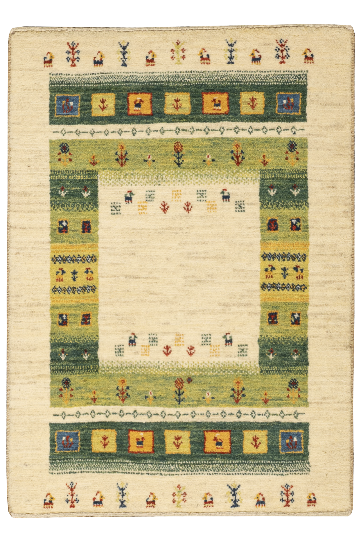 Gabbeh Teppich-Unikat - kleines Würfelspiel I