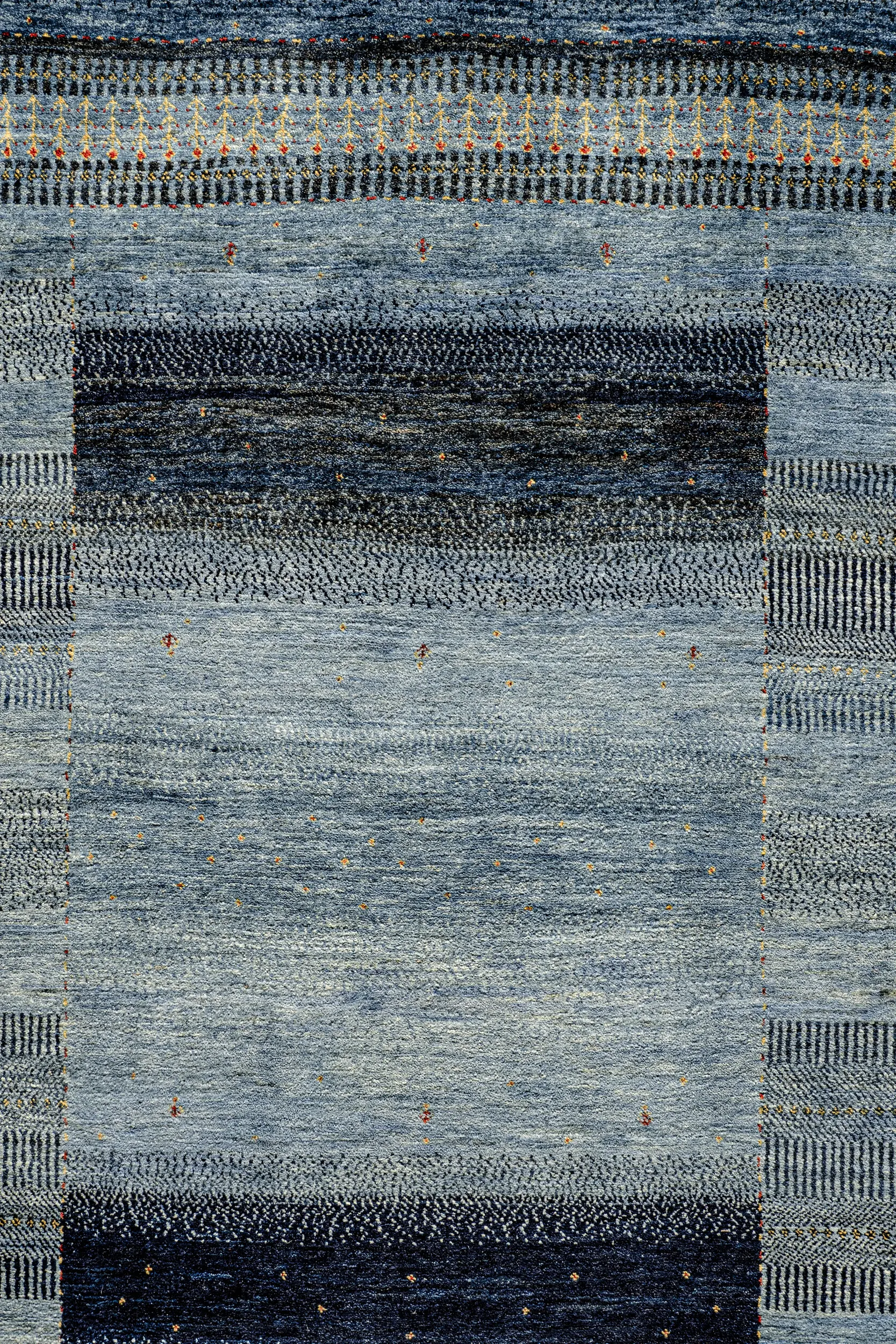Gabbeh Teppich-Unikat - Hauch in Blau