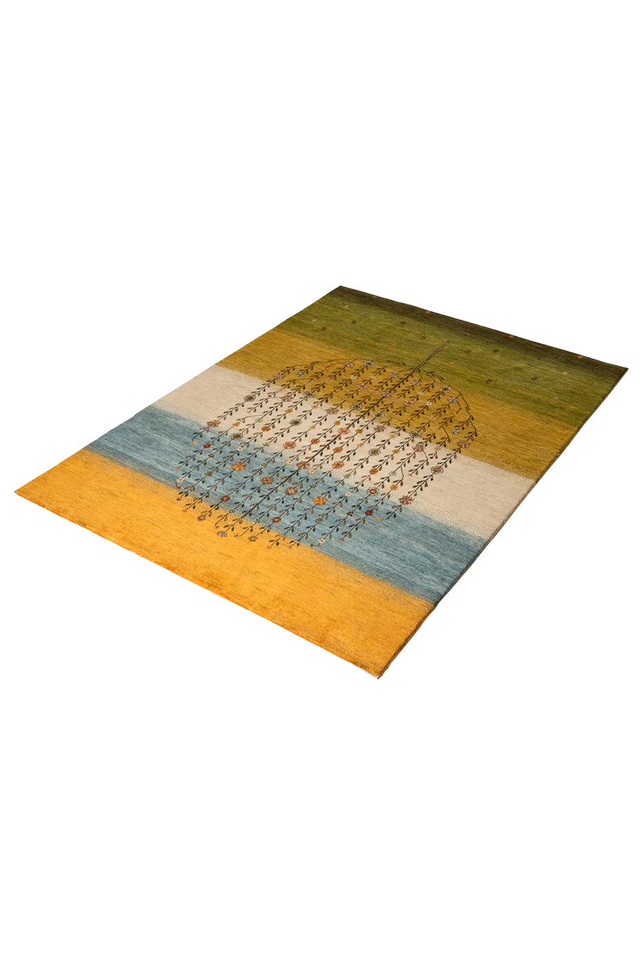 Gabbeh Teppich-Unikat - Blühende Weide