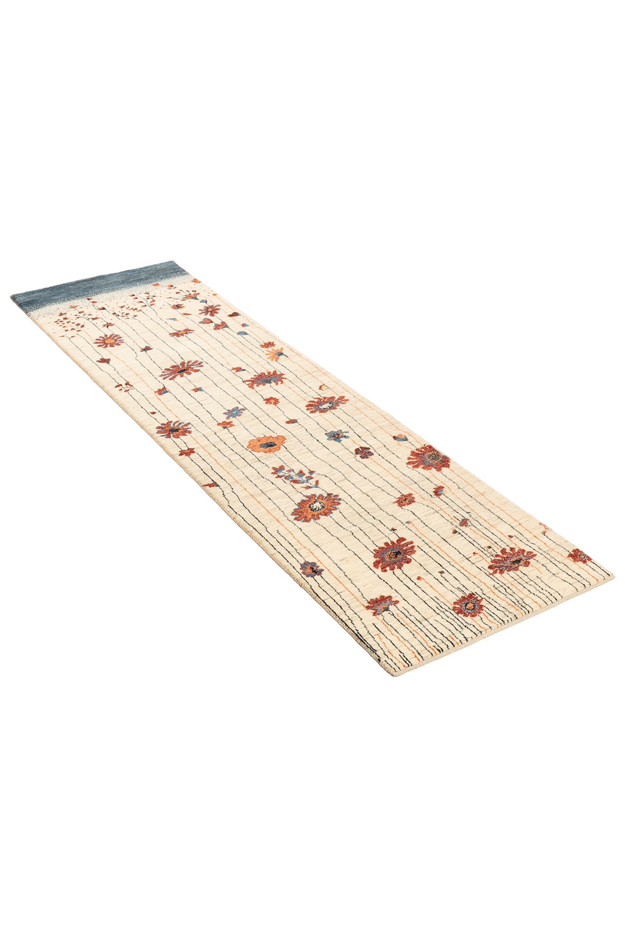 Gabbeh Teppichläufer - Blumenfall