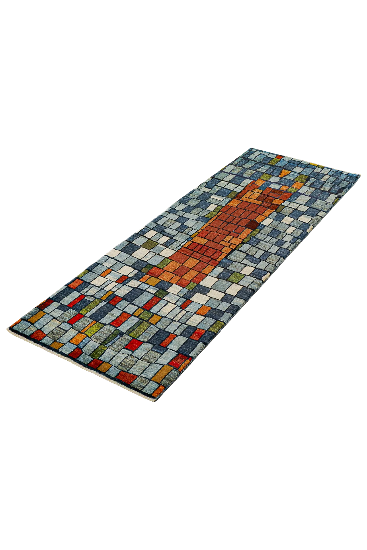 Gabbeh Teppichläufer - Mosaikpfad