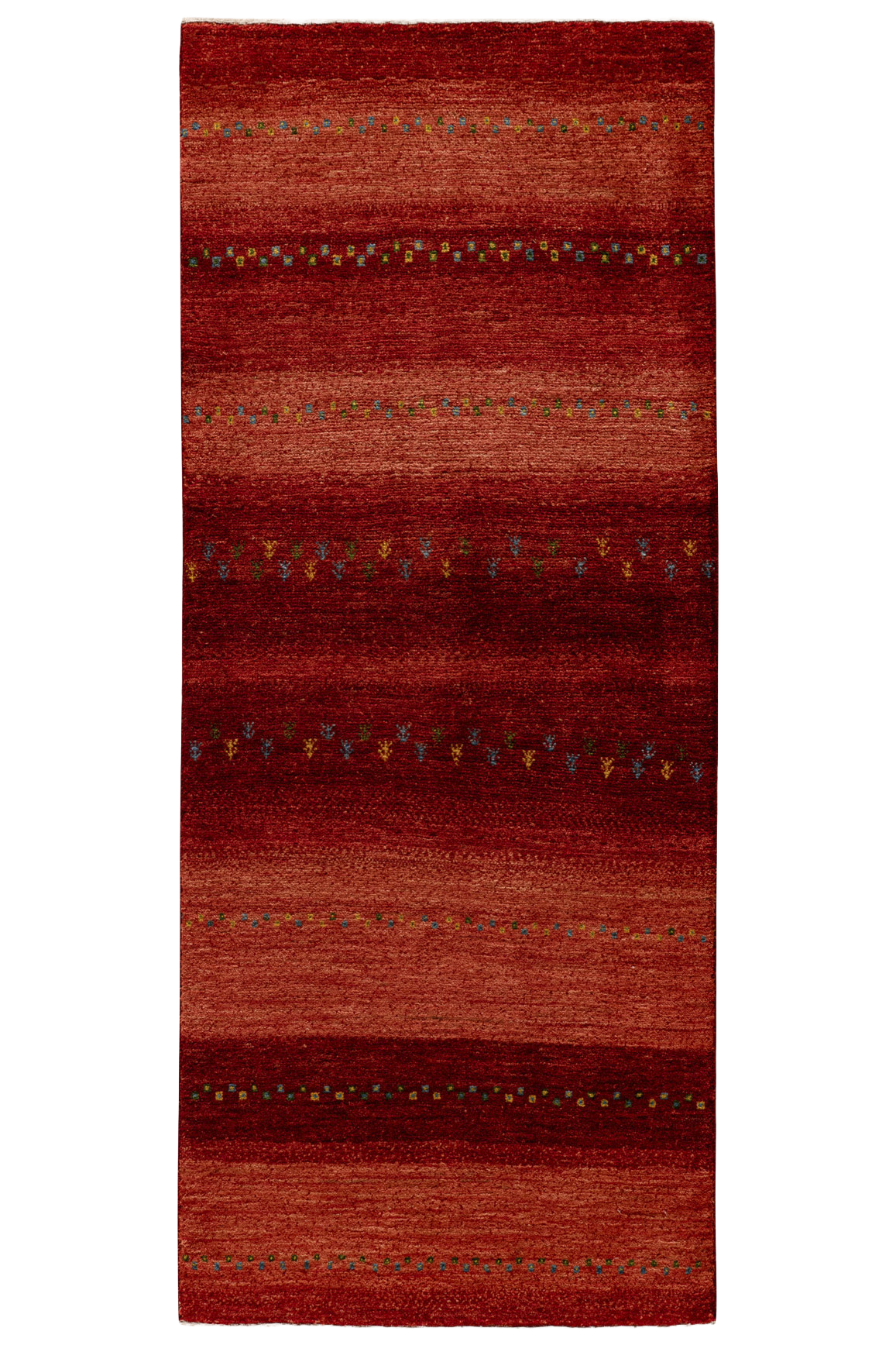Gabbeh Teppichläufer - roter Pfad