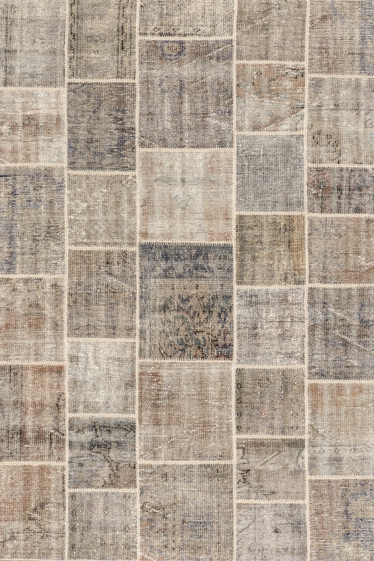 Jordan Collection Vintage Teppich - Patchwork Beige