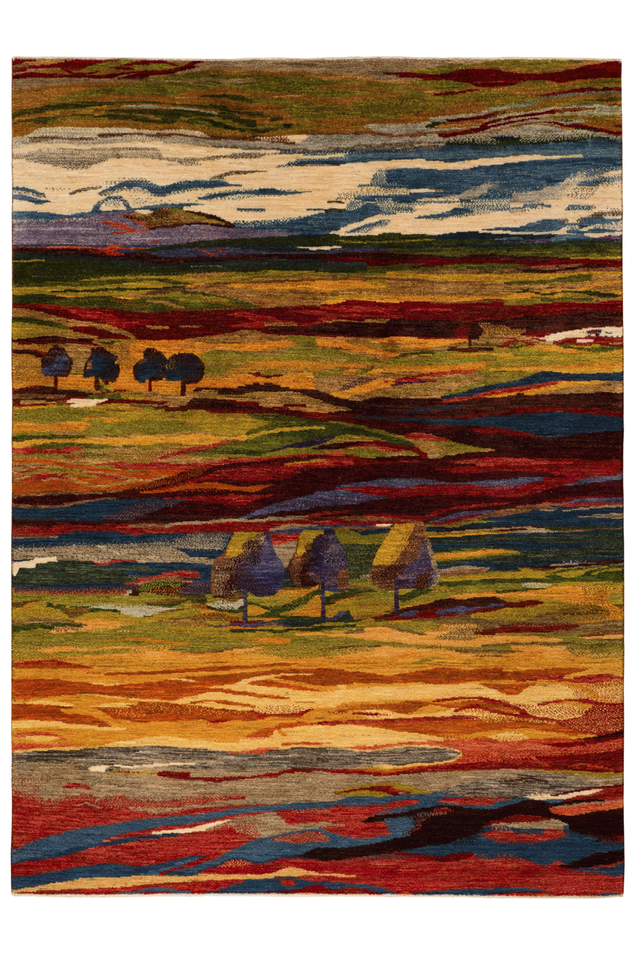 Gabbeh Teppich-Unikat - Farbträume