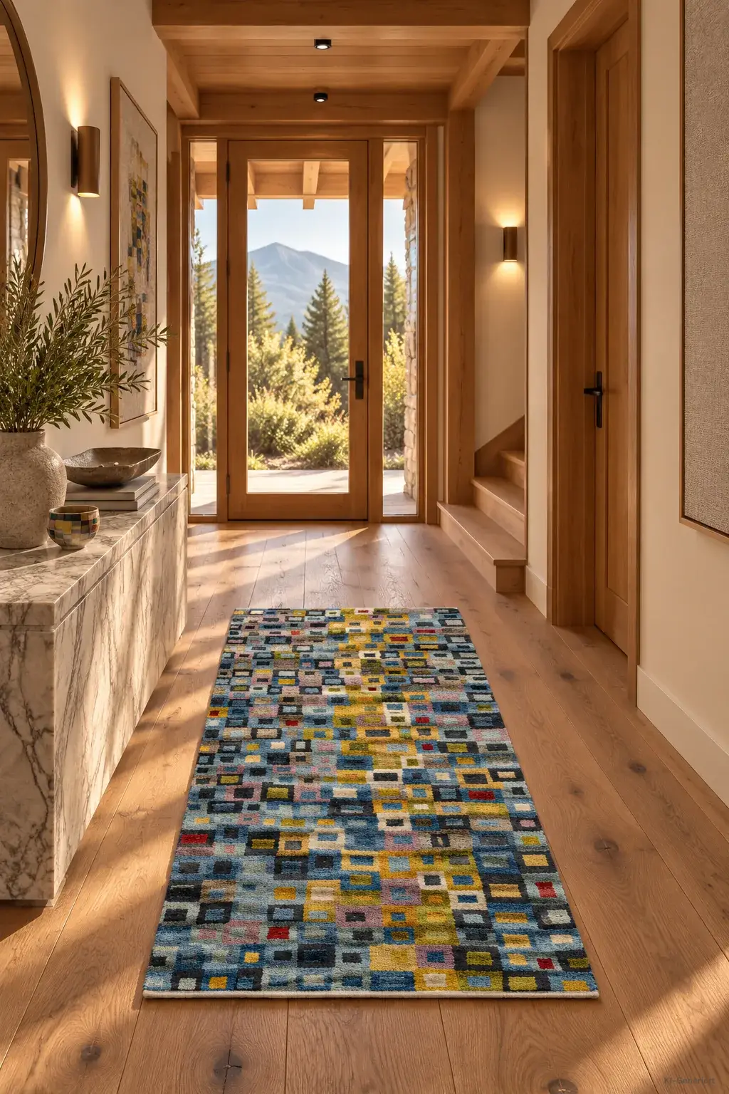 Gabbeh Teppichläufer - Mosaik der Farben
