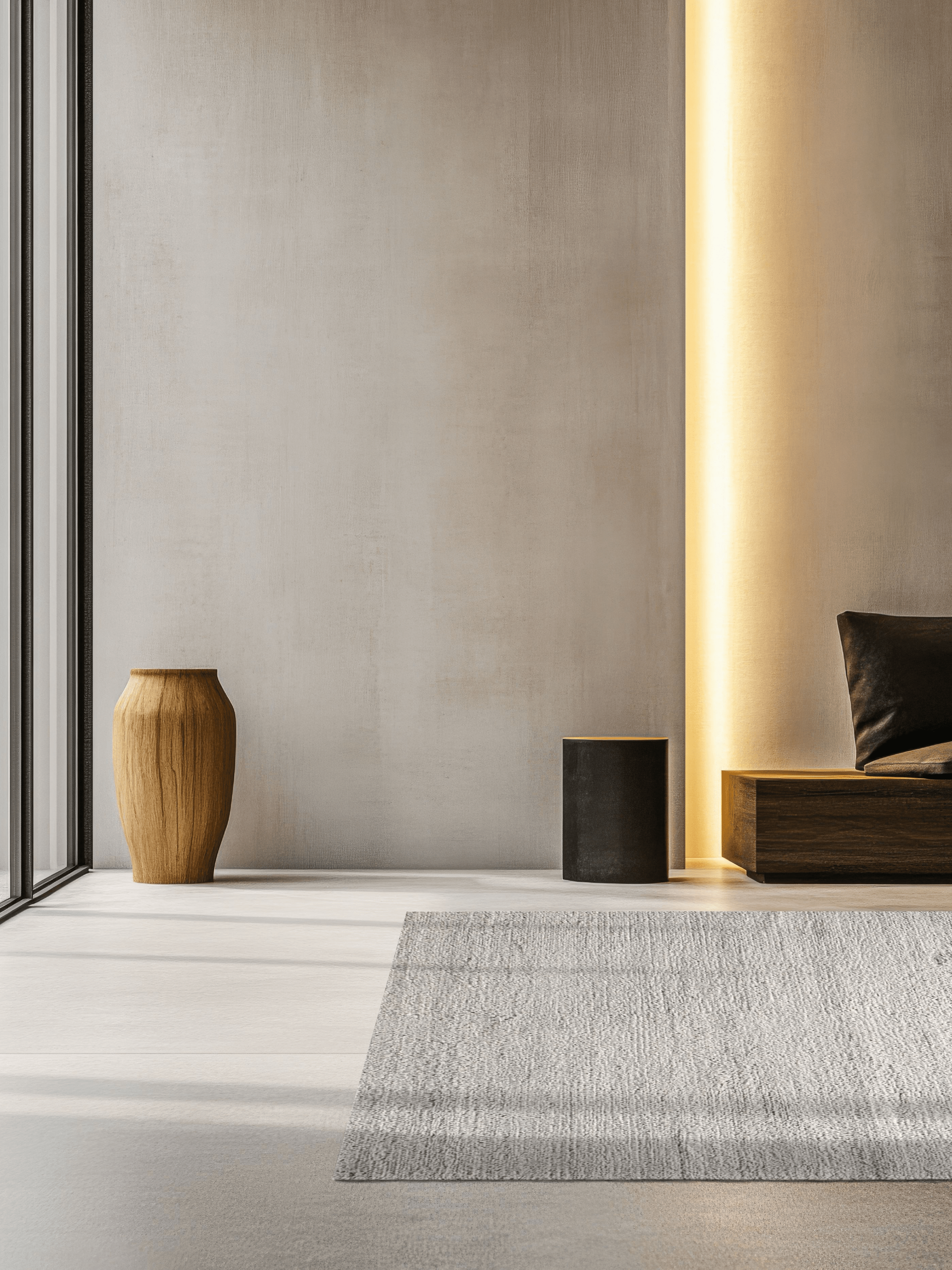 Jordan Collection Designteppich - Mohair Silvergrey