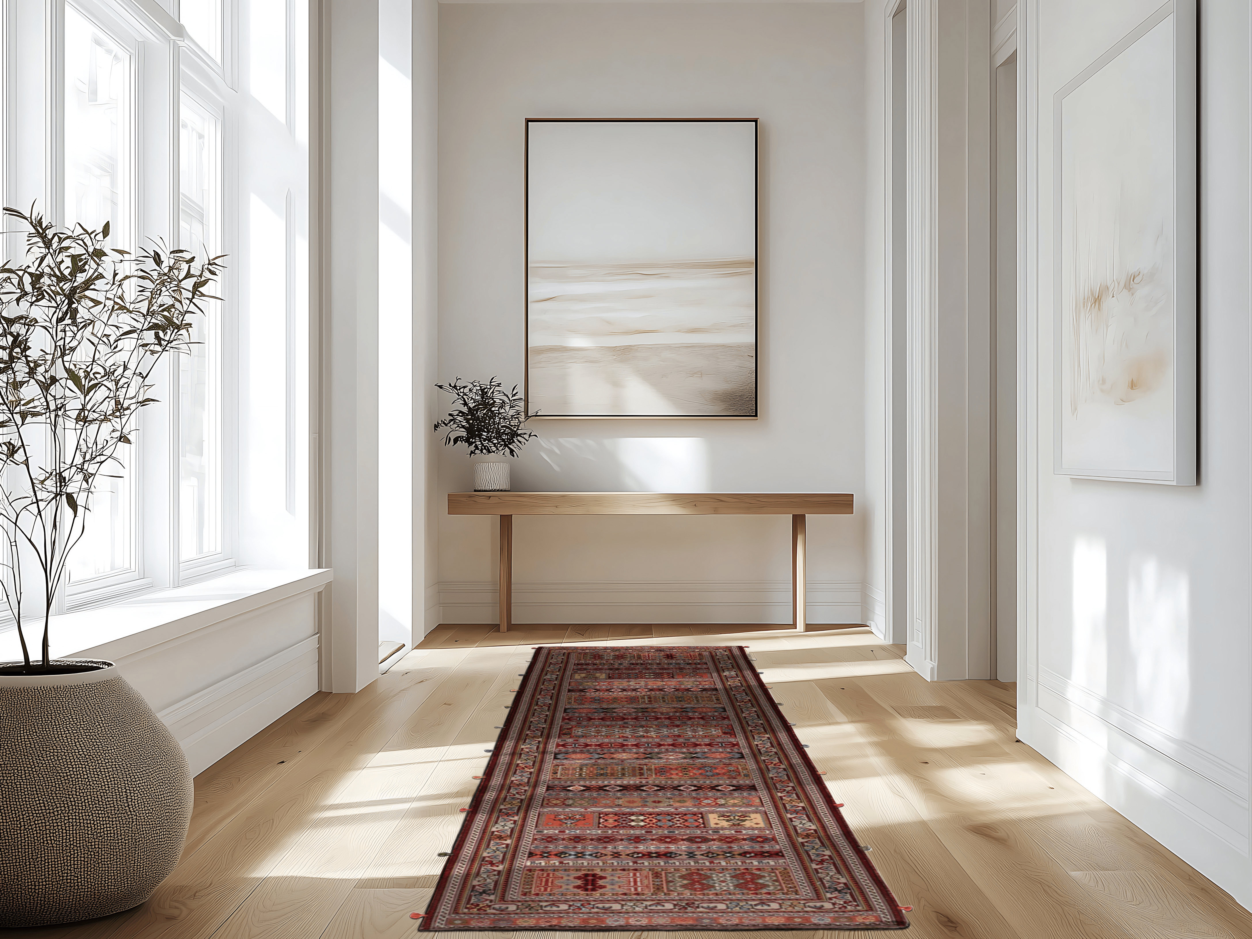 Kelim Teppich-Läufer Soumakh - Boho