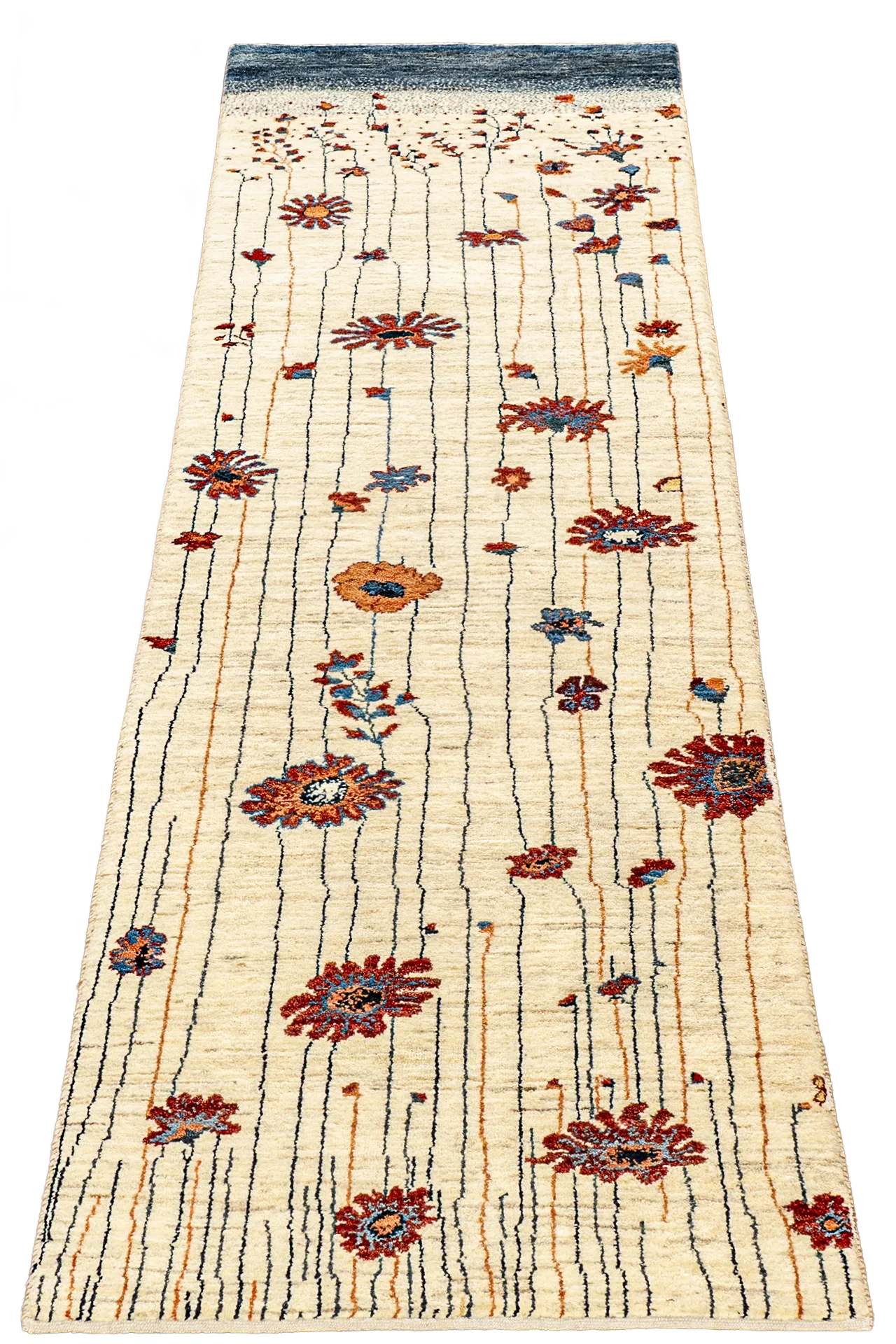 Gabbeh Teppichläufer - Blumenfall