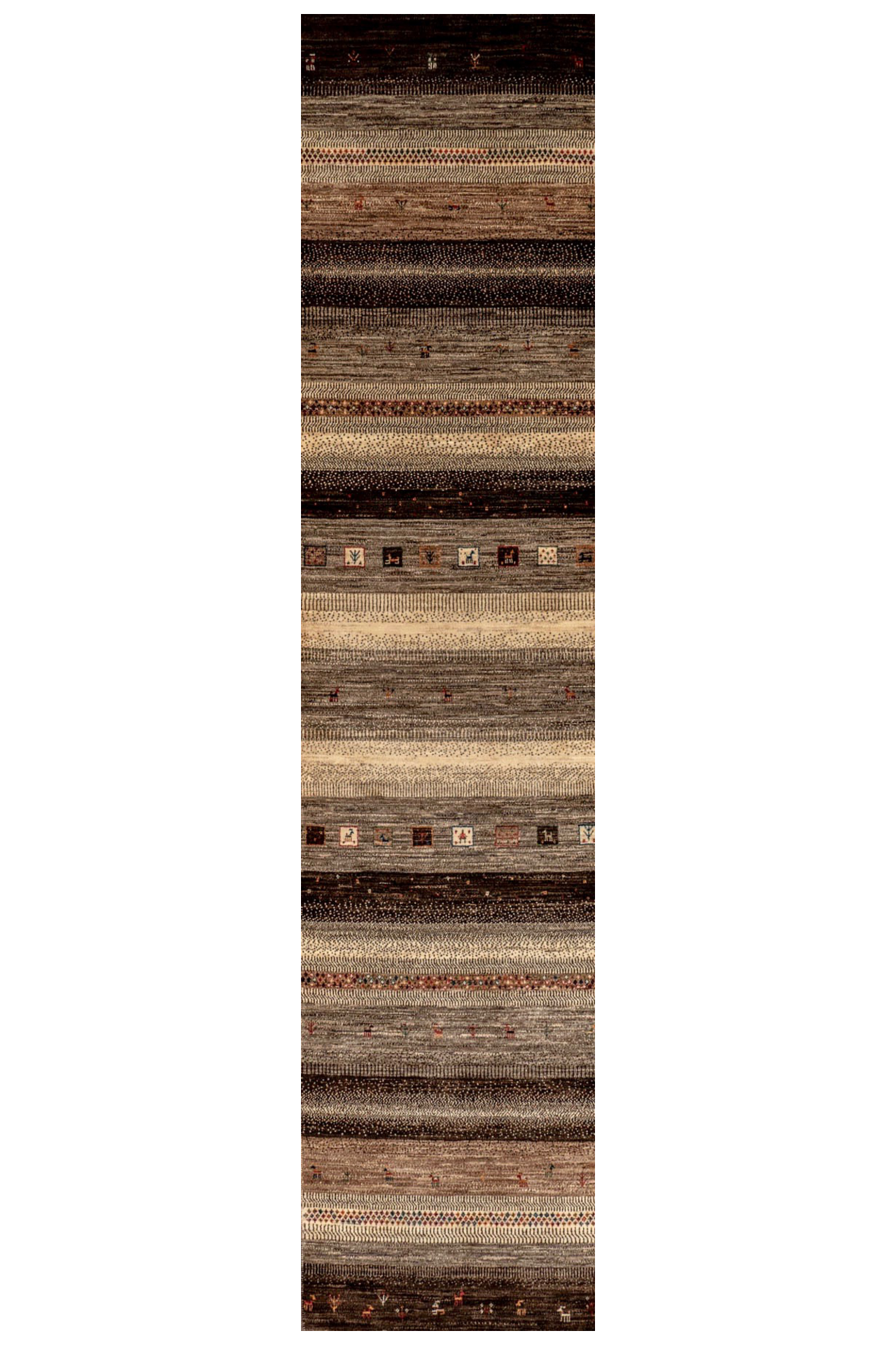 Gabbeh Teppich - Läufer Steinwüste