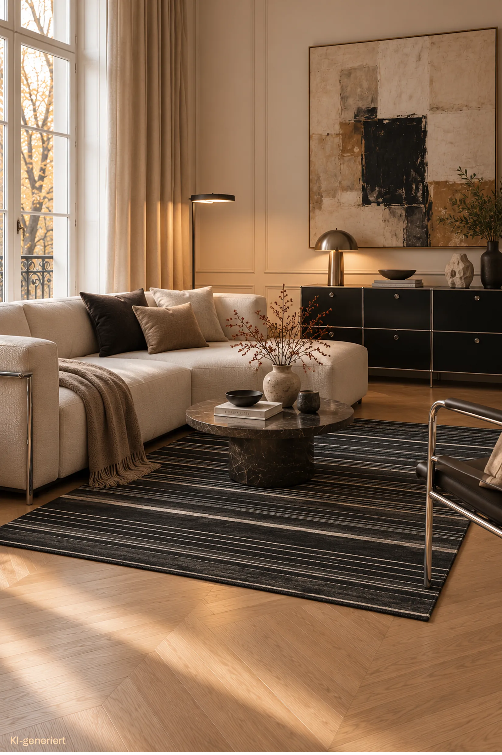 Gabbeh-Art Teppich - Silverlines
