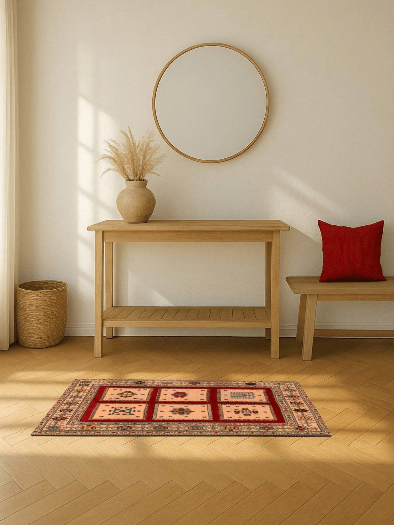 Kelim Teppich - Soumakh Ivory