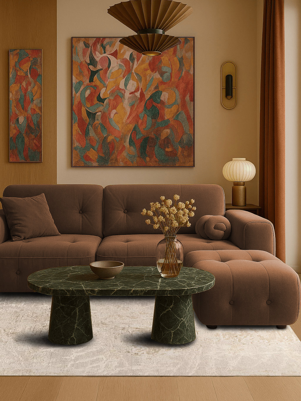 Designer Teppich - Meadow Oatmeal II