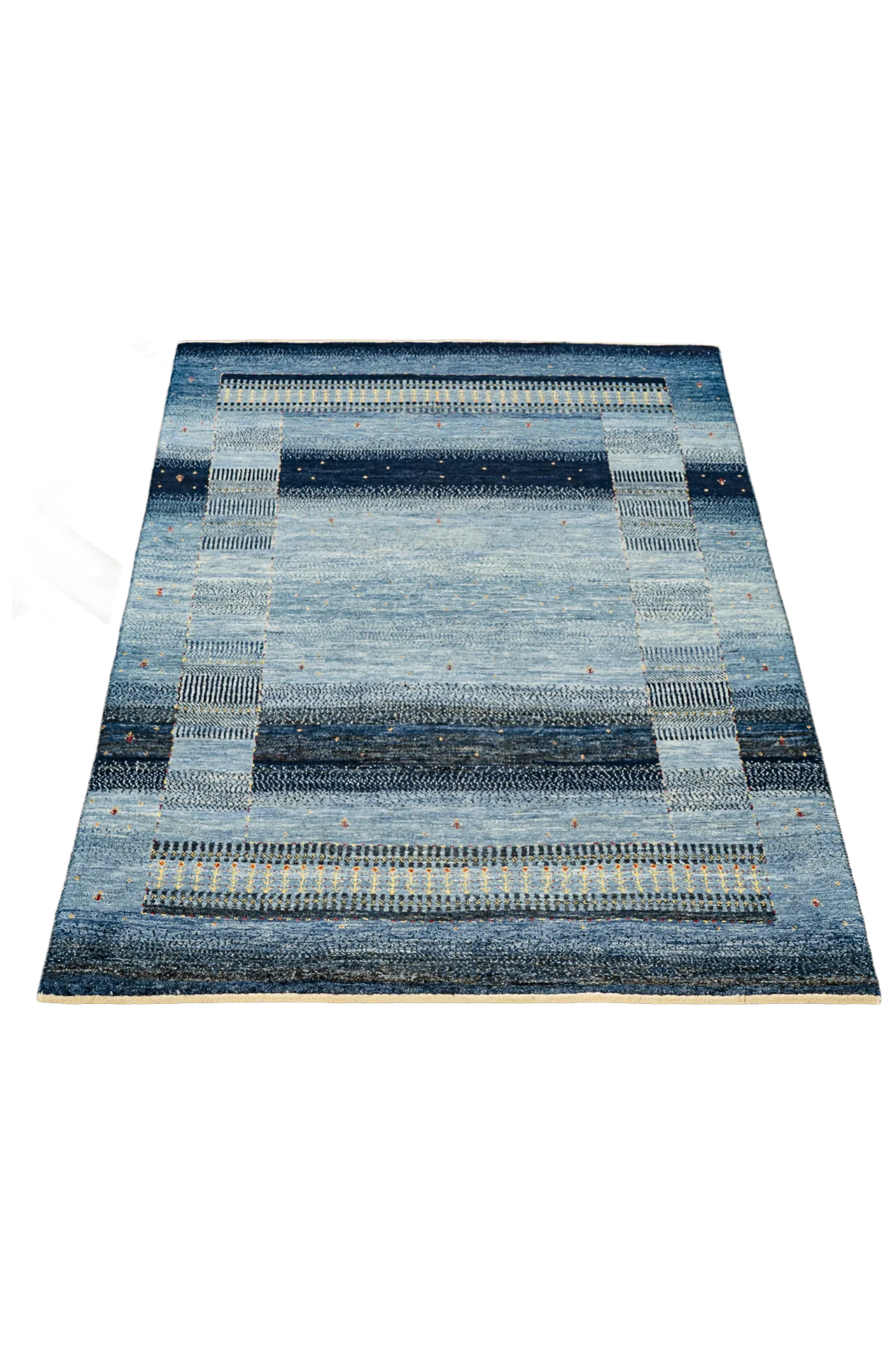 Gabbeh Teppich-Unikat - Hauch in Blau