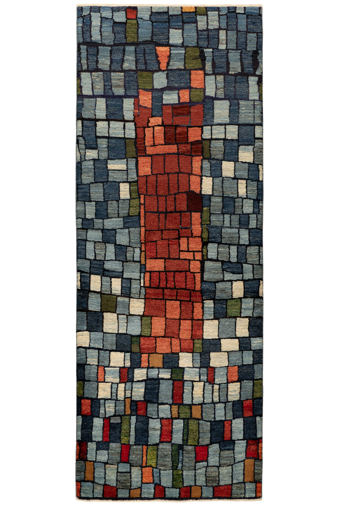 Gabbeh Teppichläufer - Mosaikpfad