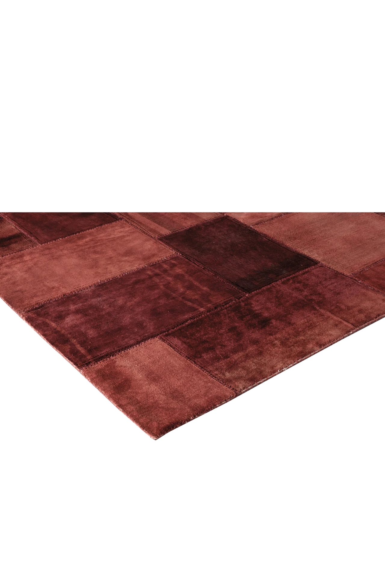 Jordan Collection Designteppich - Patchwork Rubyred