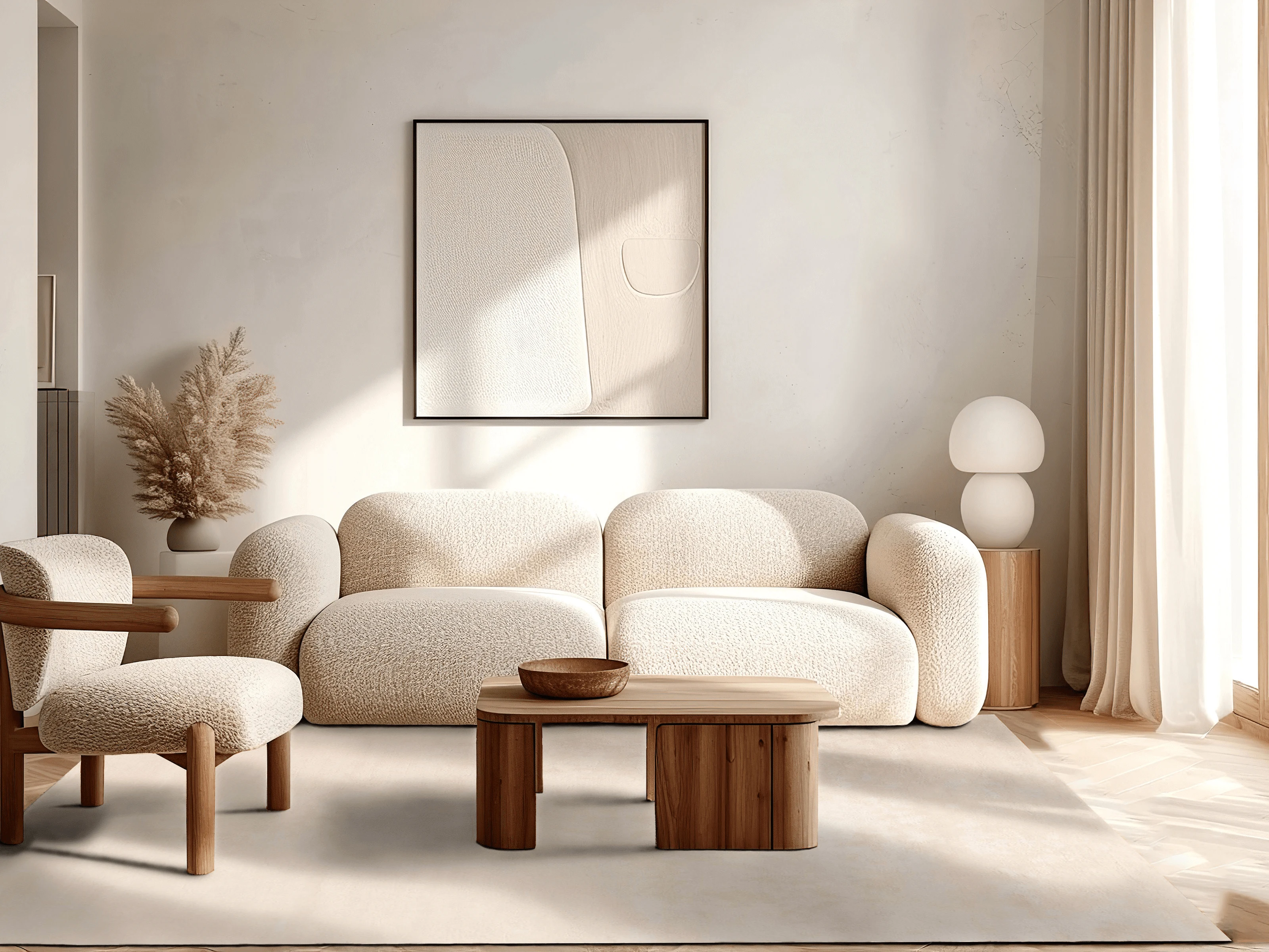 Jordan Collection Designteppich - Soft Cream