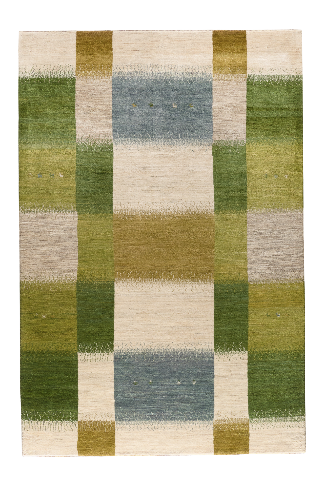 Gabbeh Teppich-Unikat - Garten der Ruhe