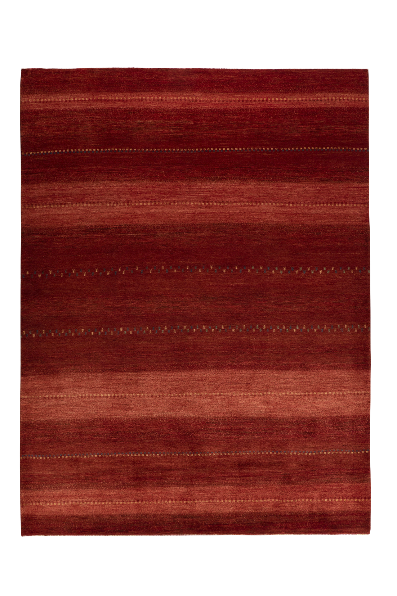 Gabbeh Teppich-Unikat - rote Mohnweide