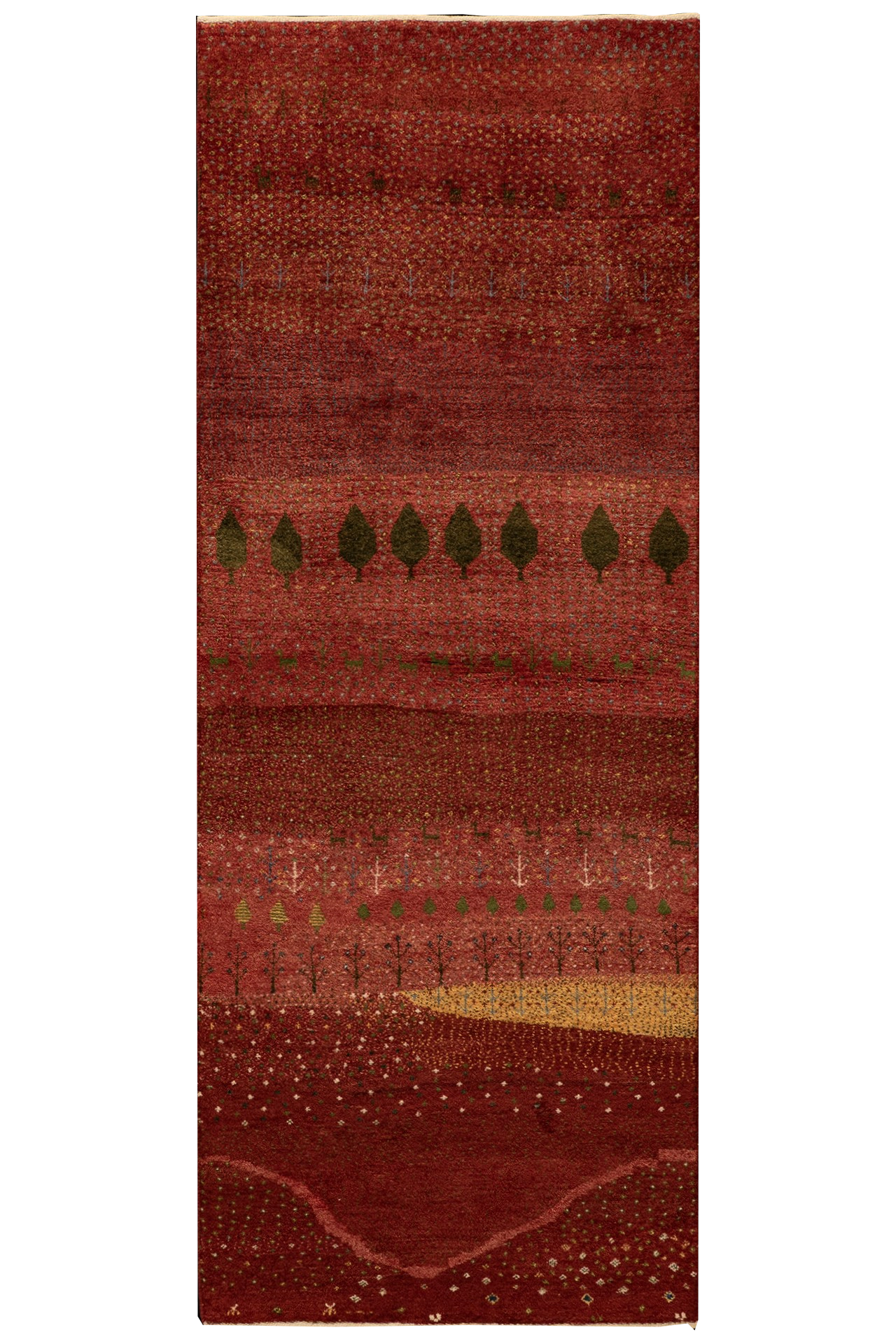 Gabbeh Teppichläufer - Karawanenspur