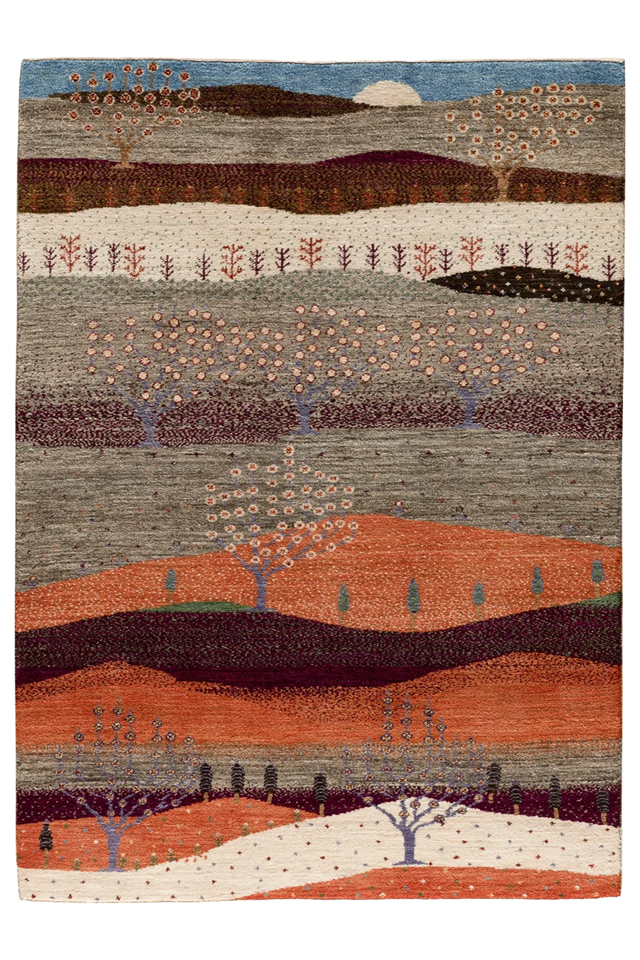 Gabbeh Teppich-Unikat - Abenddämmerung