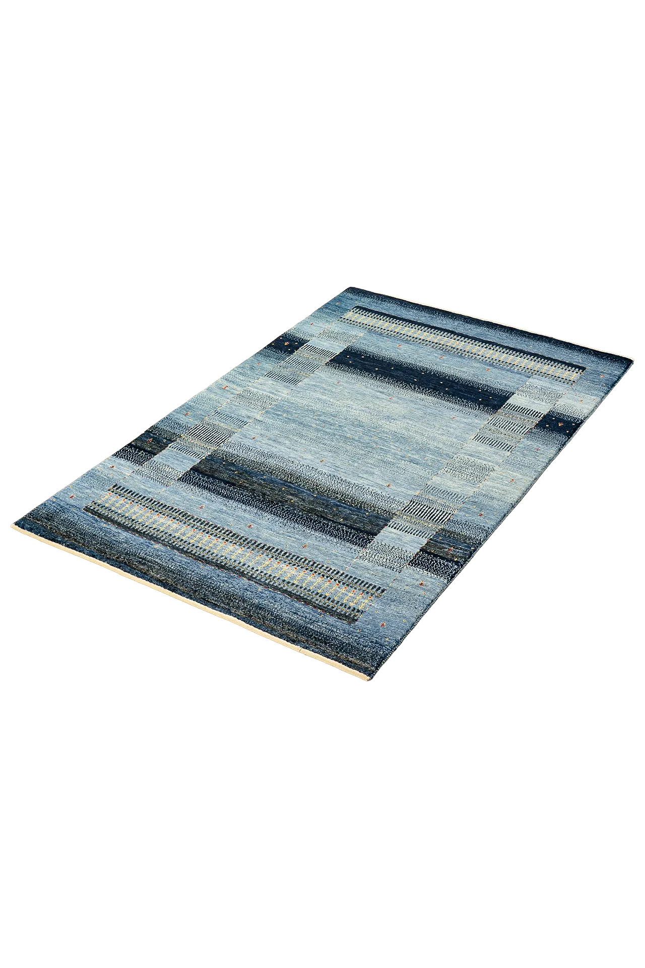 Gabbeh Teppich-Unikat - Hauch in Blau