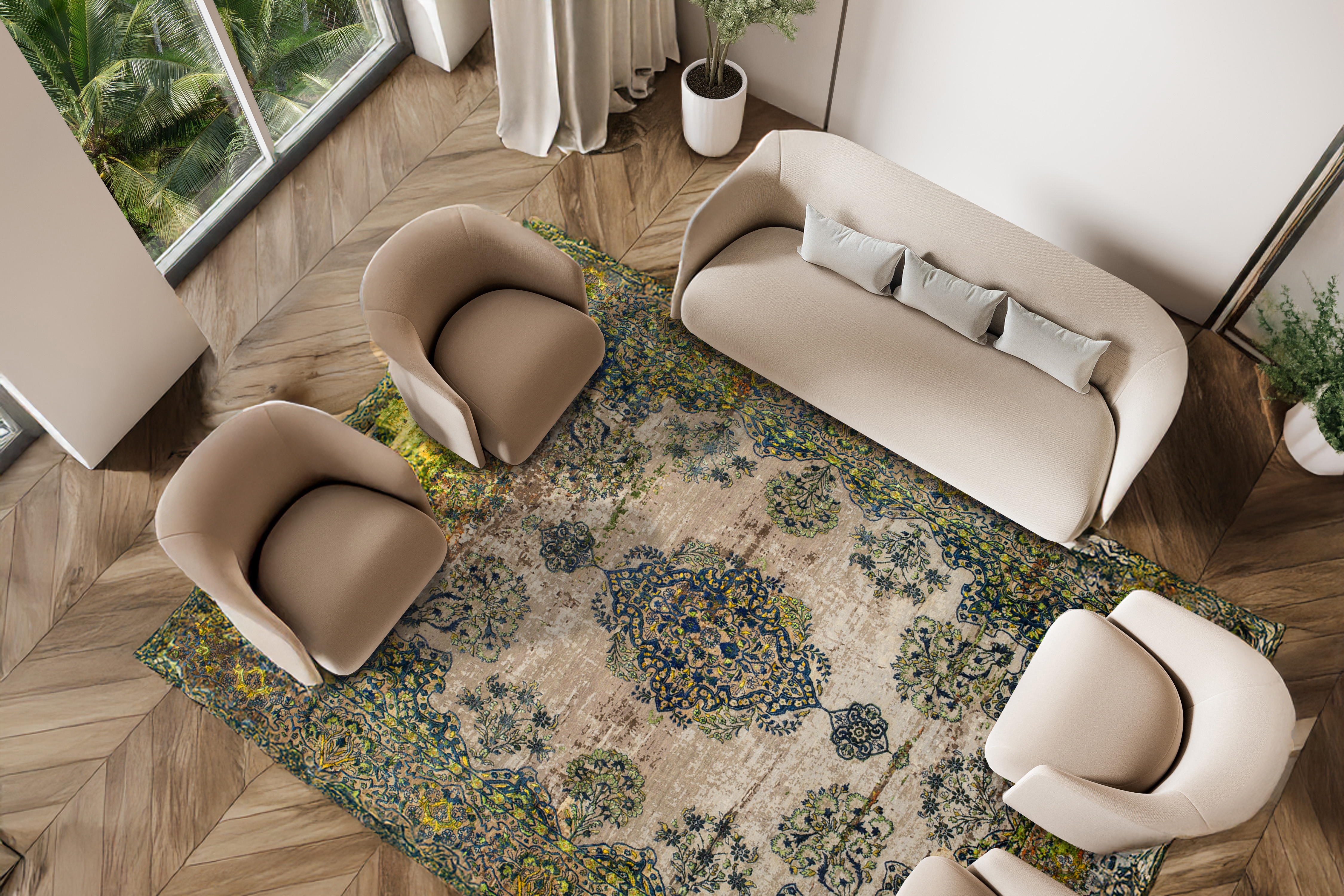 Jan Kath Teppich - Kirman Robson Artwork 19