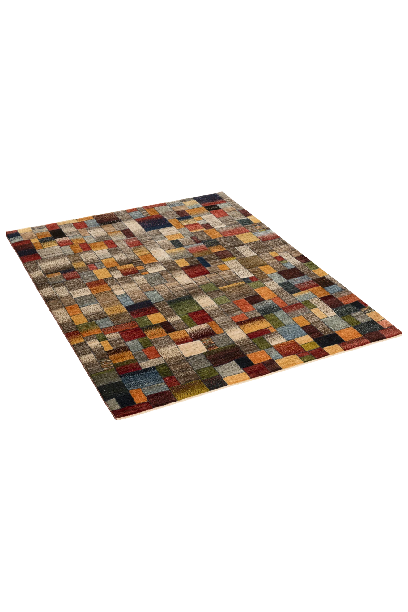 Gabbeh Teppich-Unikat - Farbmosaik