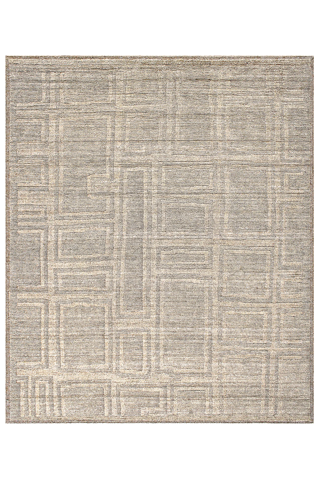 Design-Teppich - Hidden Geometry Taupe