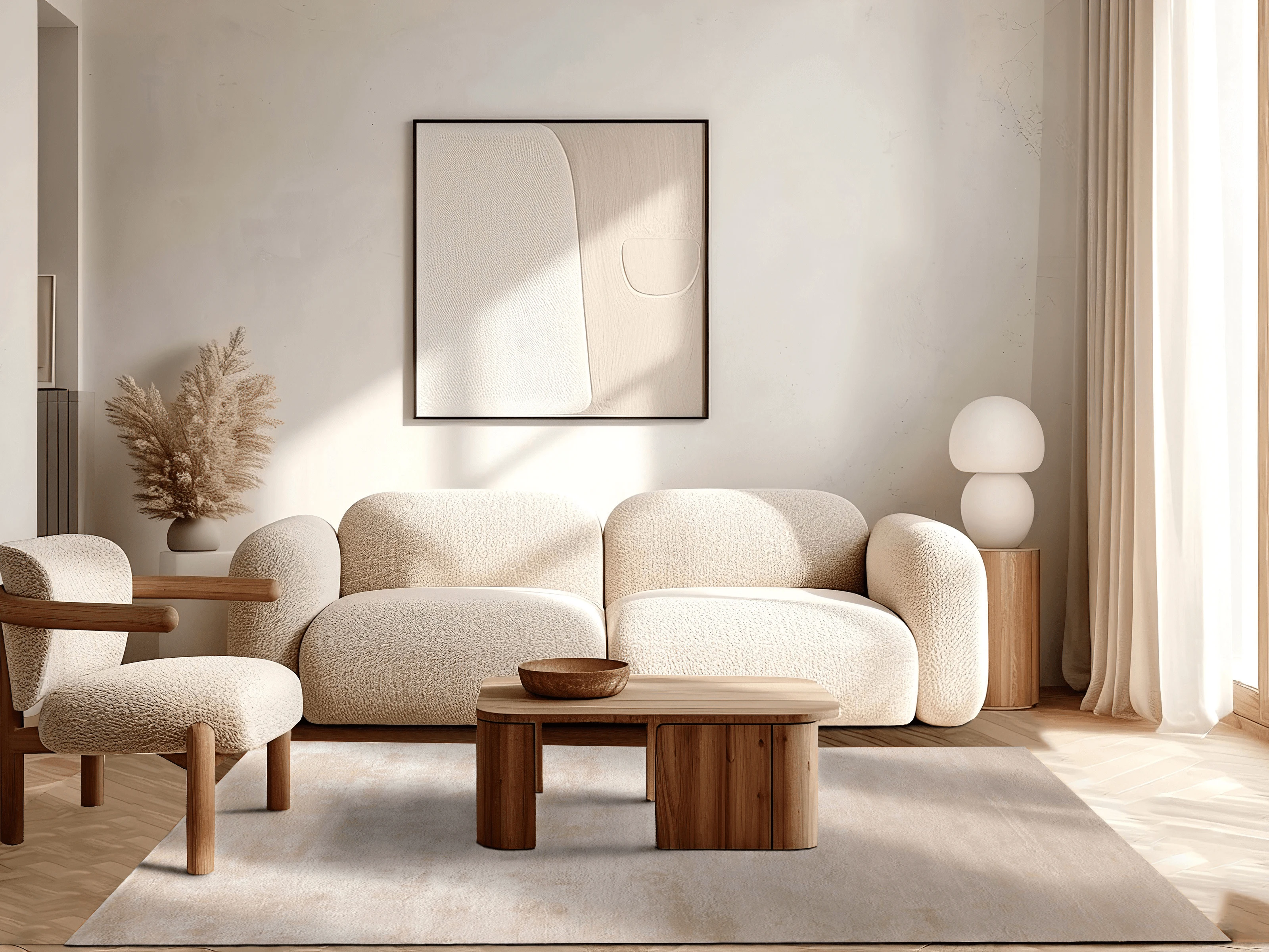 Jordan Masterpiece Designteppich - Greige