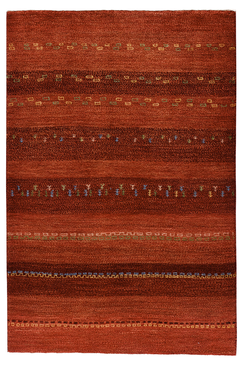 Gabbeh Teppich-Unikat - Mohnweide