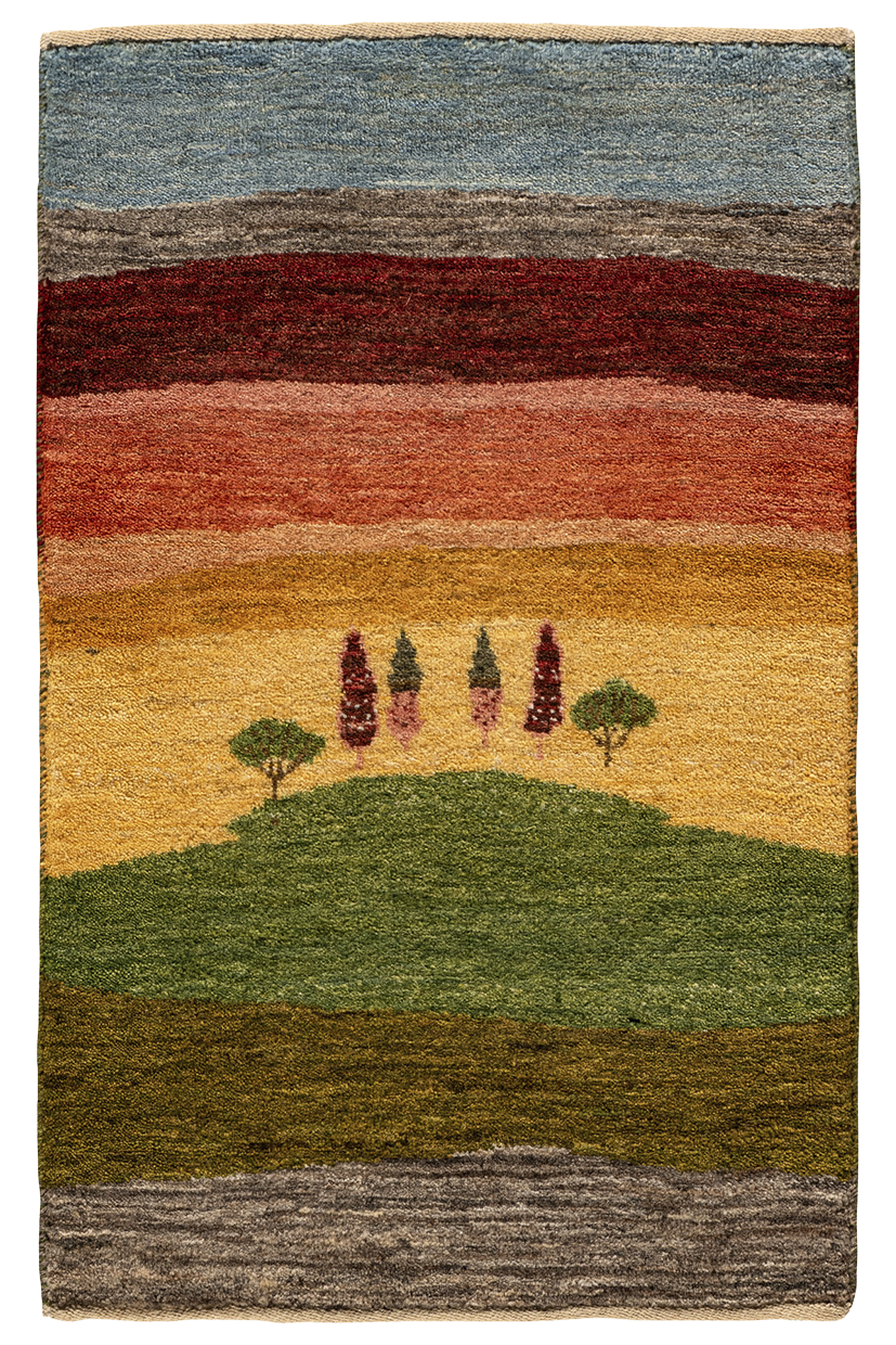 Gabbeh Teppich-Unikat - bunte Baumoase