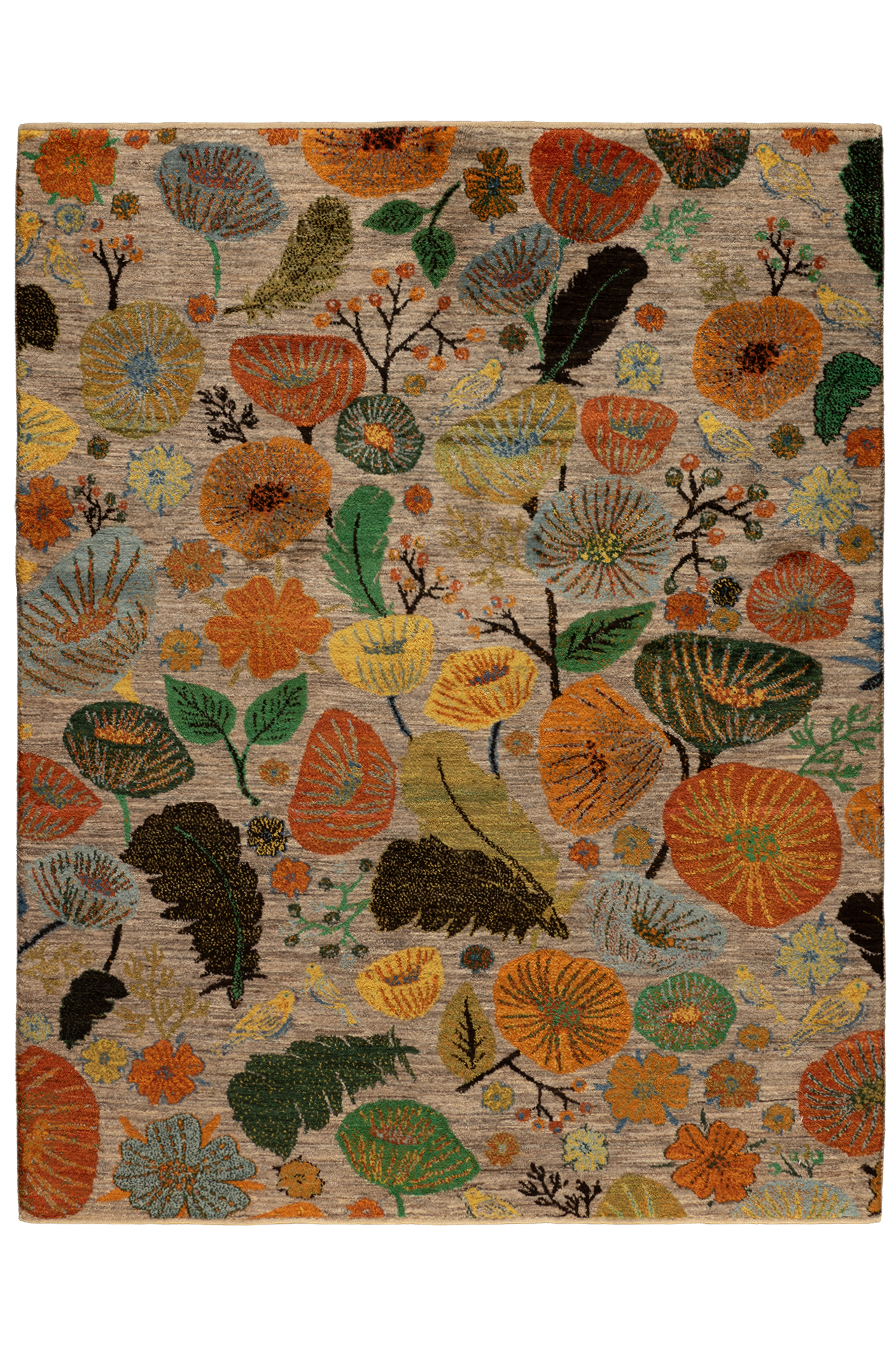 Gabbeh Teppich-Unikat - Blättertanz