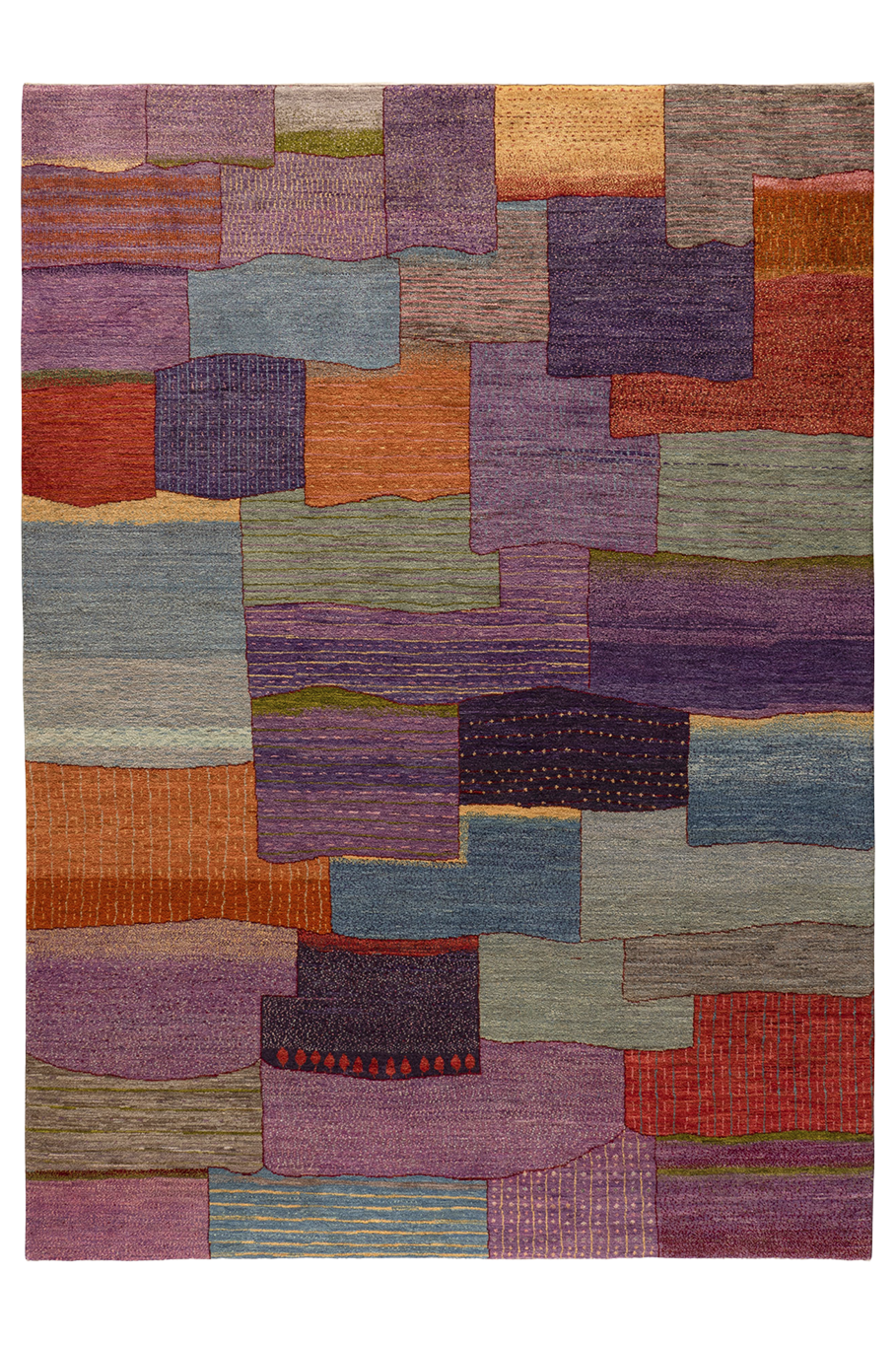 Gabbeh Teppich-Unikat - bunte Wüstenabschnitte