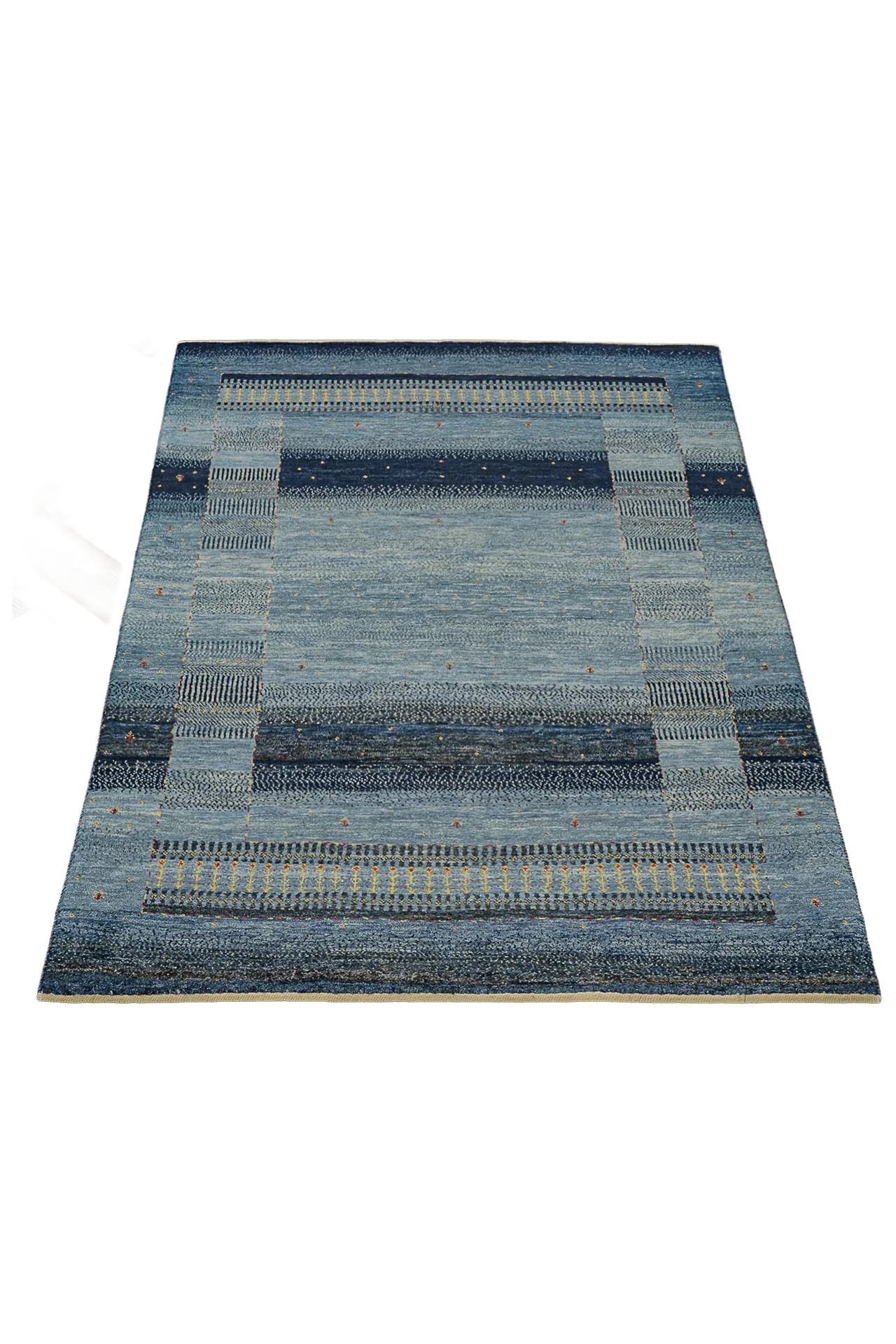 Gabbeh Teppich-Unikat - Hauch in Blau